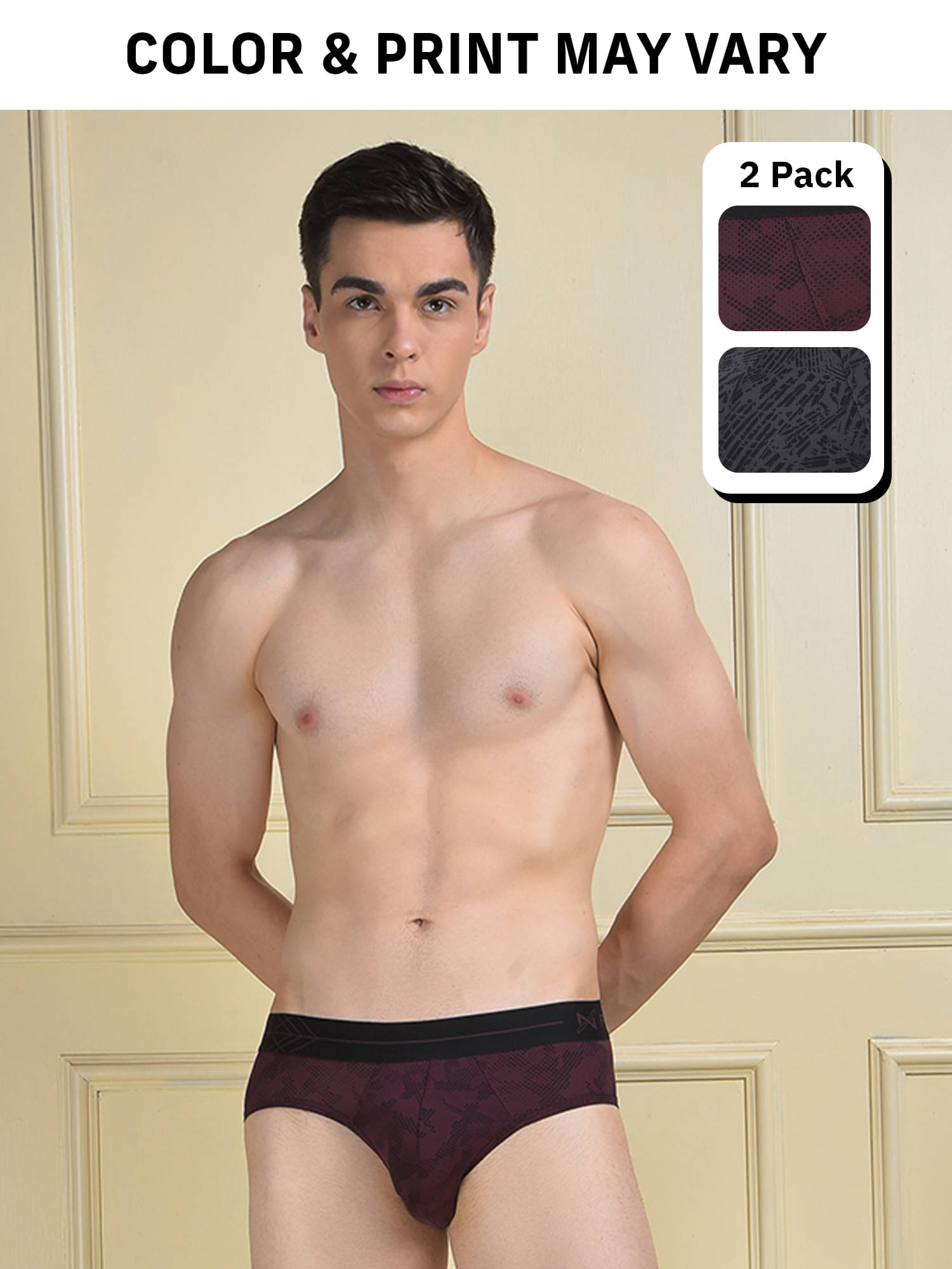     			Force NXT Pack of 2 Elastane Briefs For Men's ( Multicolor8 )