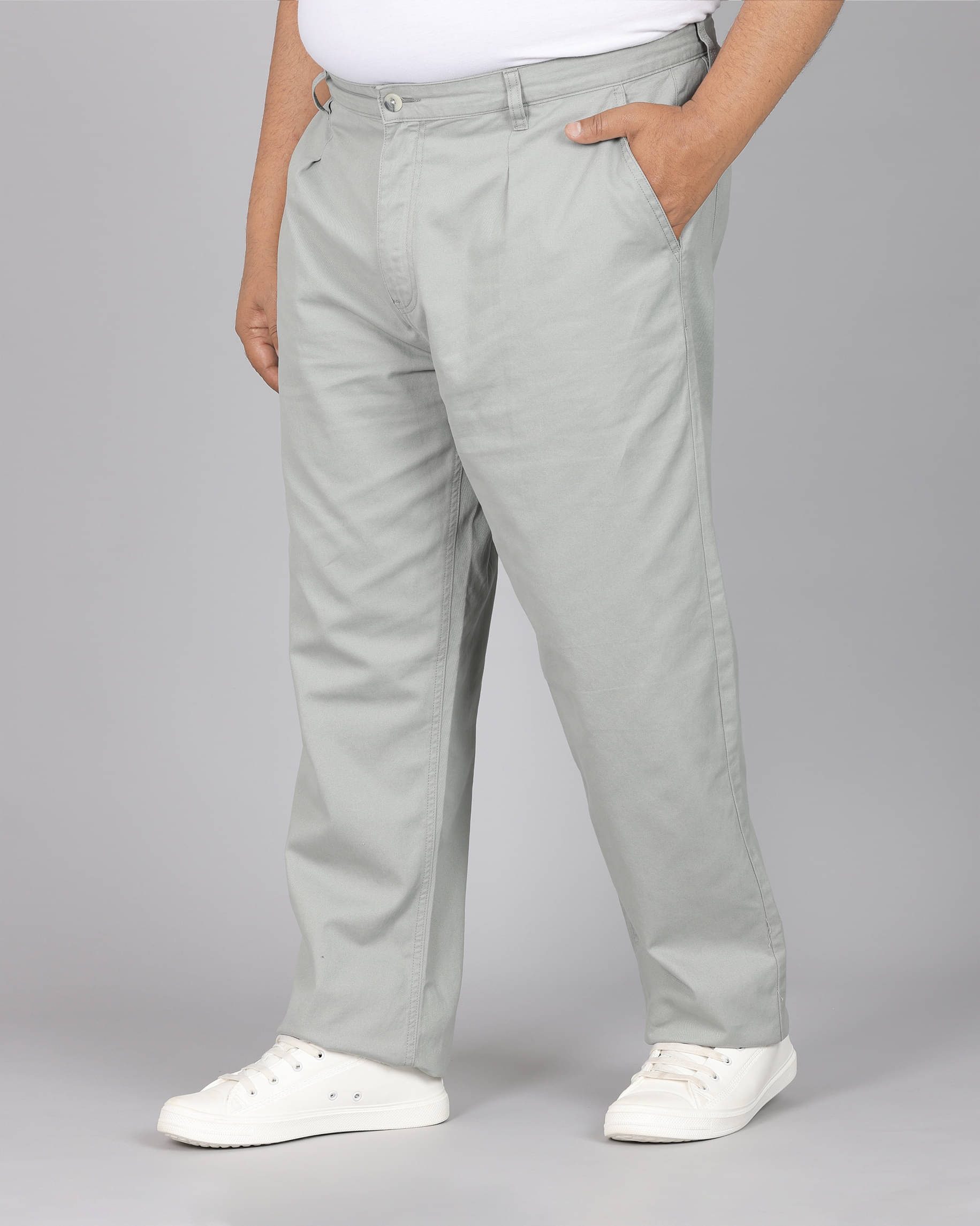     			IVOC Straight Men's Trouser - Grey ( Pack of 1 )