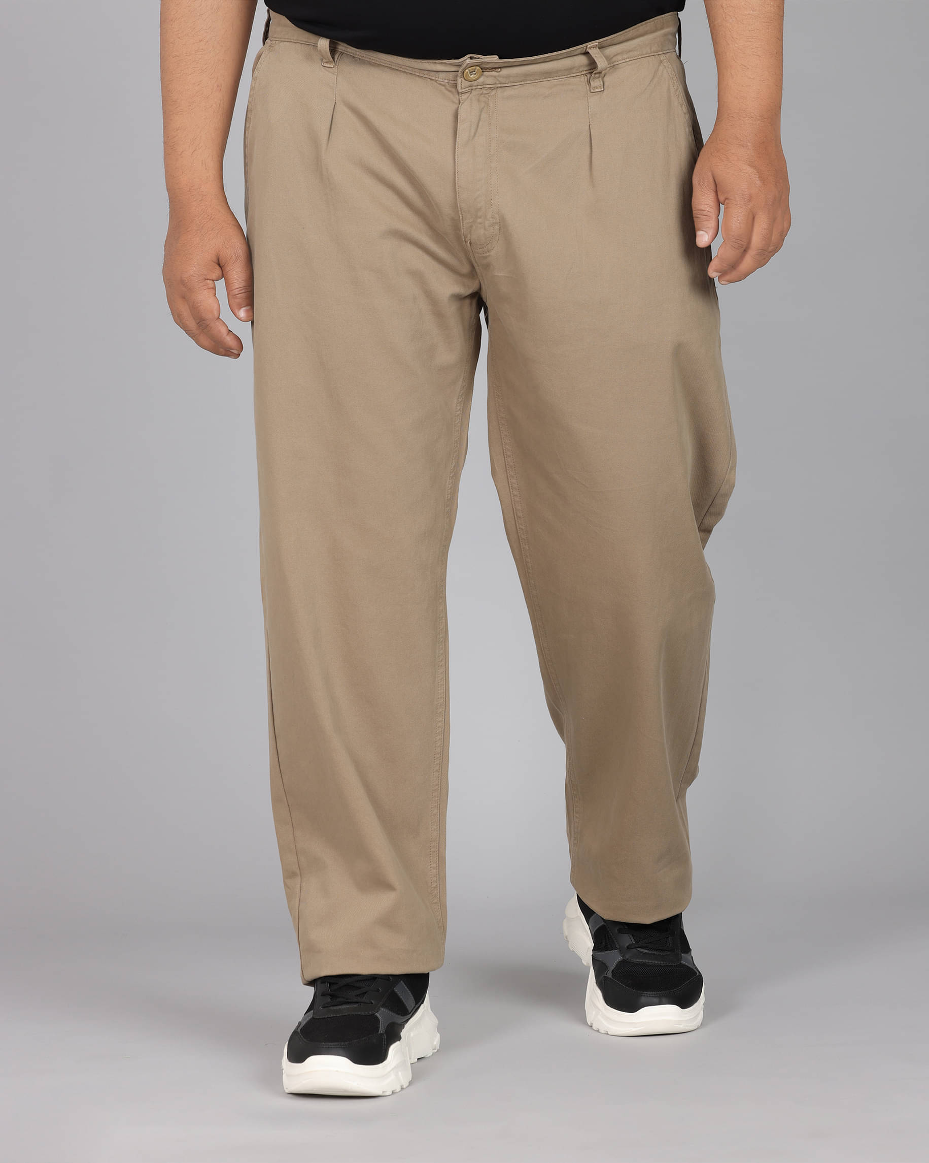     			IVOC Straight Men's Trouser - Beige ( Pack of 1 )