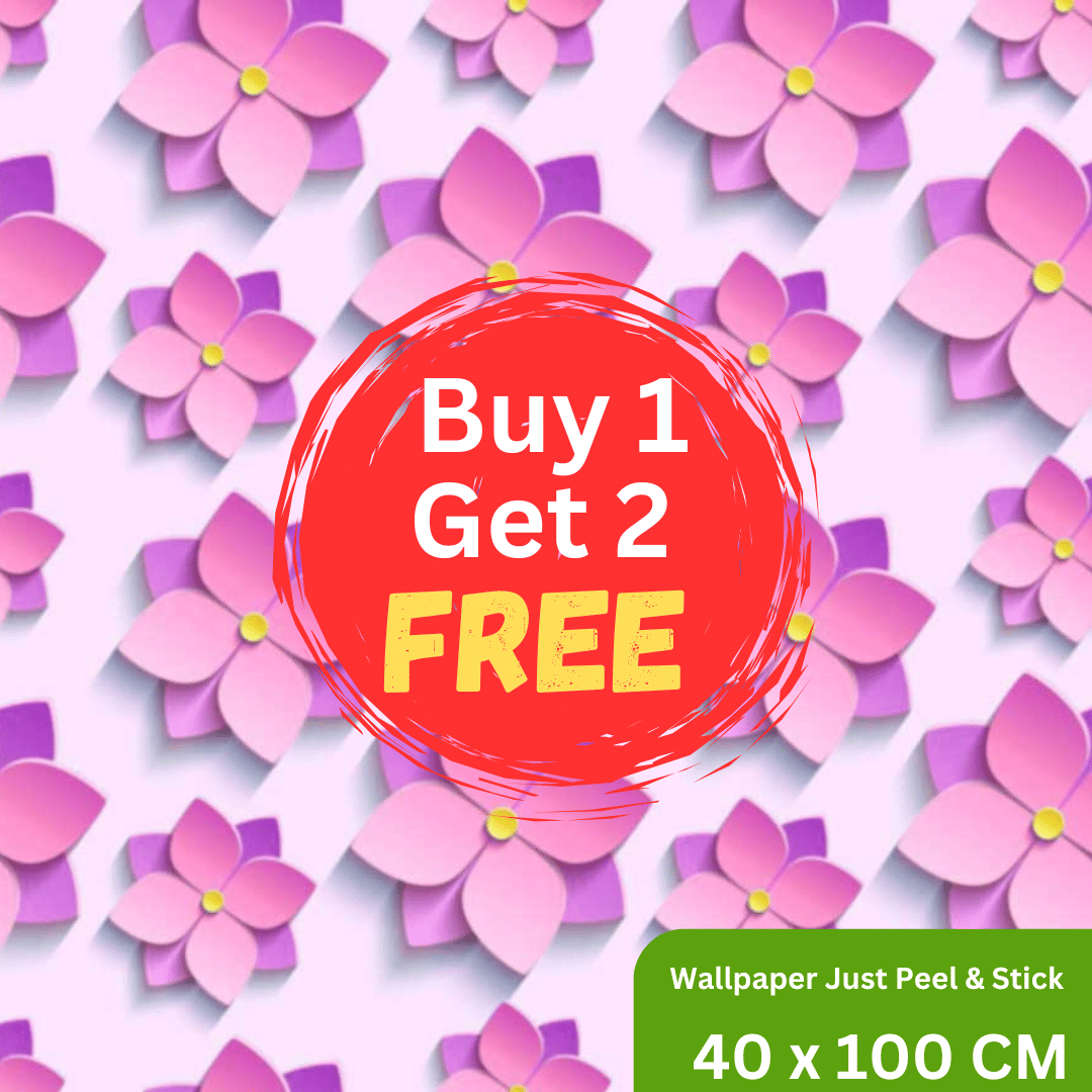     			Interawall Decor Self-Adhesive Decal Wallpaper Specific Product for Bedroom, Living Room, Kids Room, Play Room, Office | Abstract Home Wallpaper for Home Decor (Buy 1 get 2 Free, Pack of 3 Pcs,  Size-16x39 Inches Each Strip)