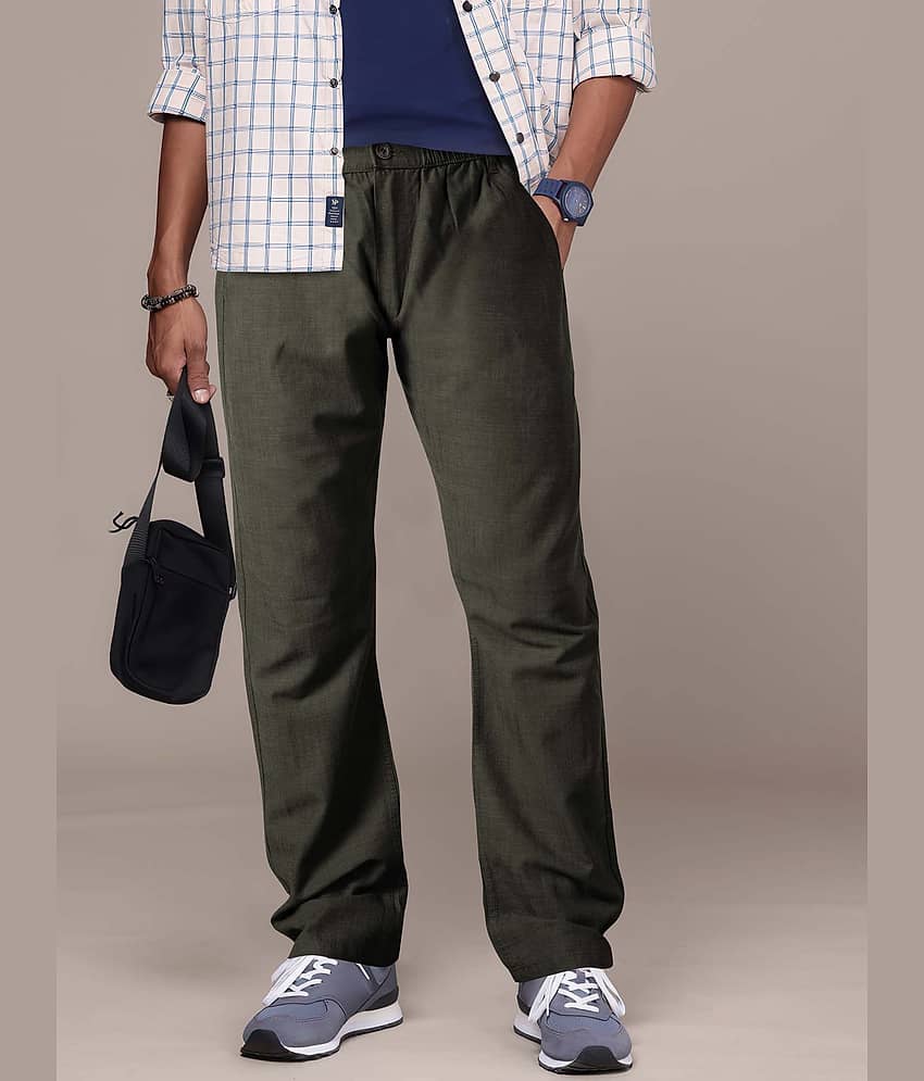 JB JUST BLACK Relax Men's Trouser - Dark Green ( Pack of 1 ) - Trousers | Buy online on ZillyBuy