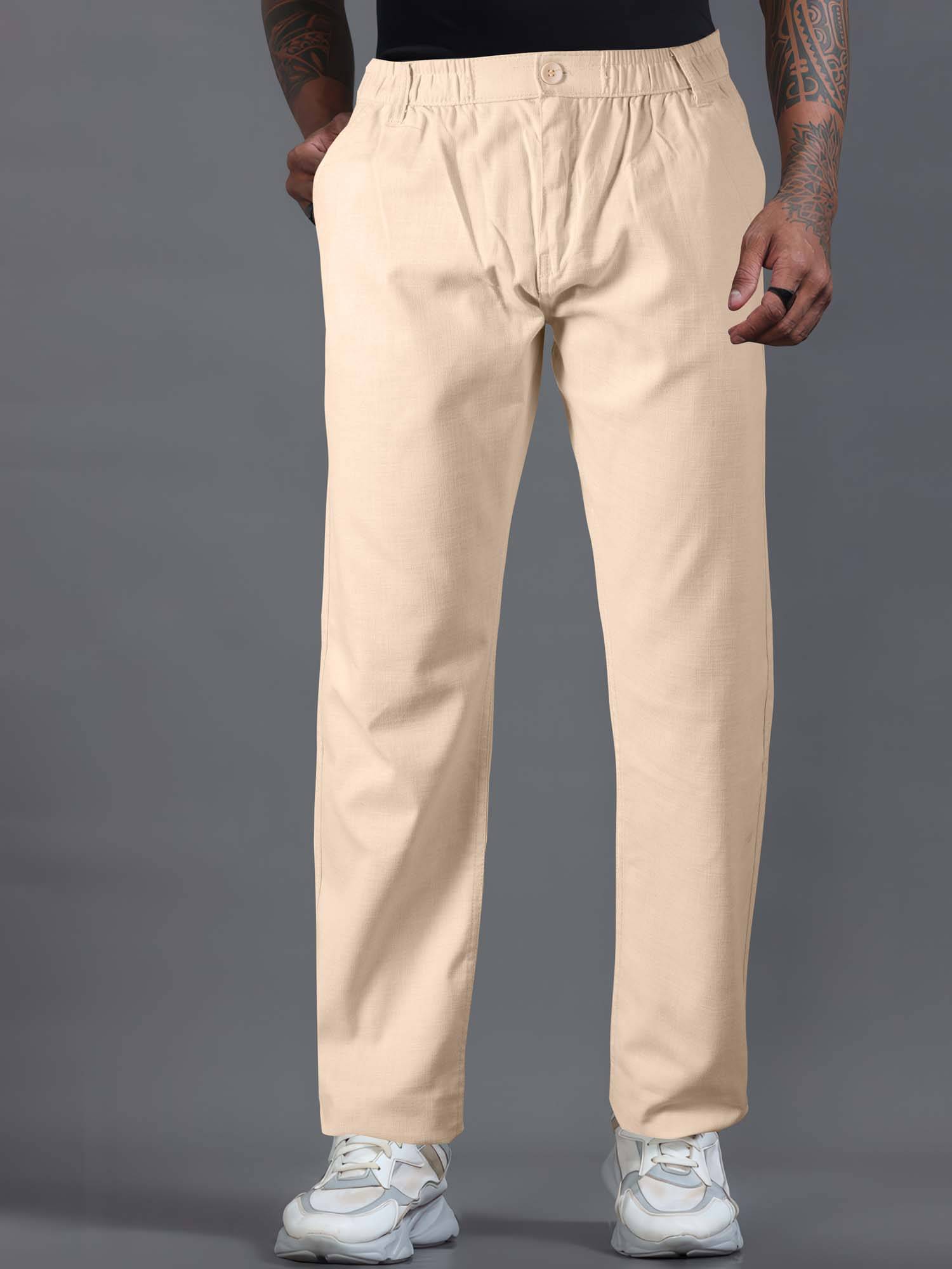     			JB JUST BLACK Relax Men's Trouser - Khaki ( Pack of 1 )