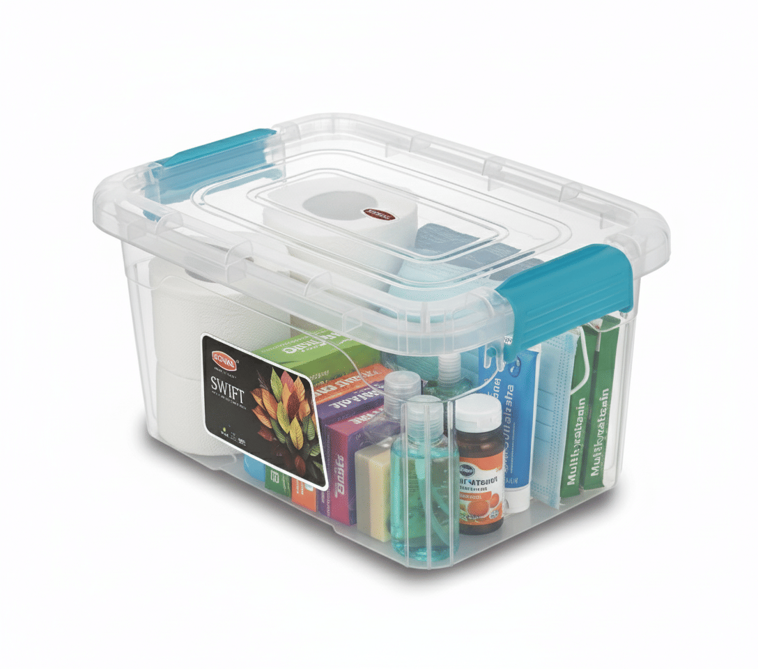     			Sonal Swift Deluxe Plastic Blue Multi-Purpose Container ( Set of 1 )