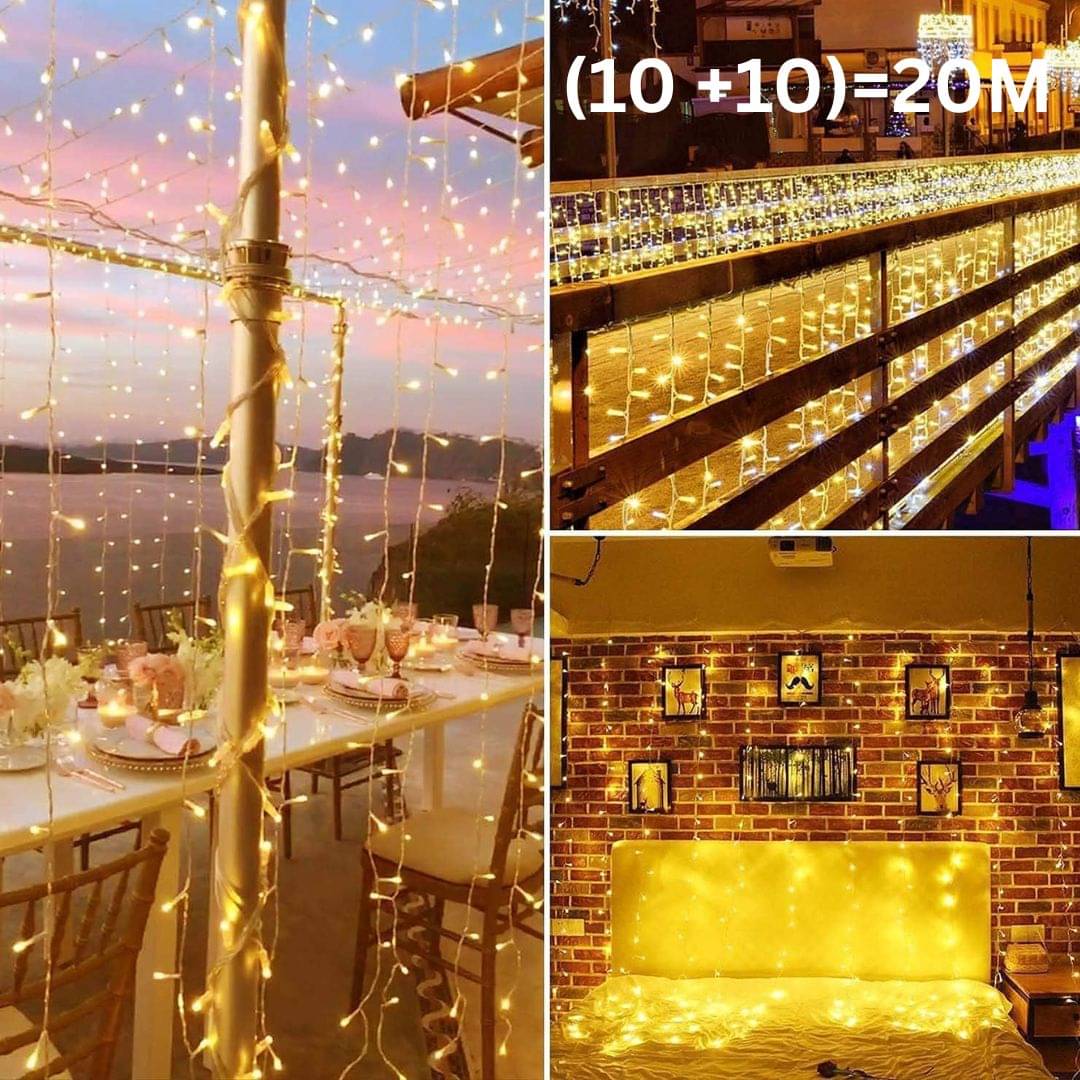     			THRIFTKART Yellow 10 Mtr String Light ( Pack of 2 )