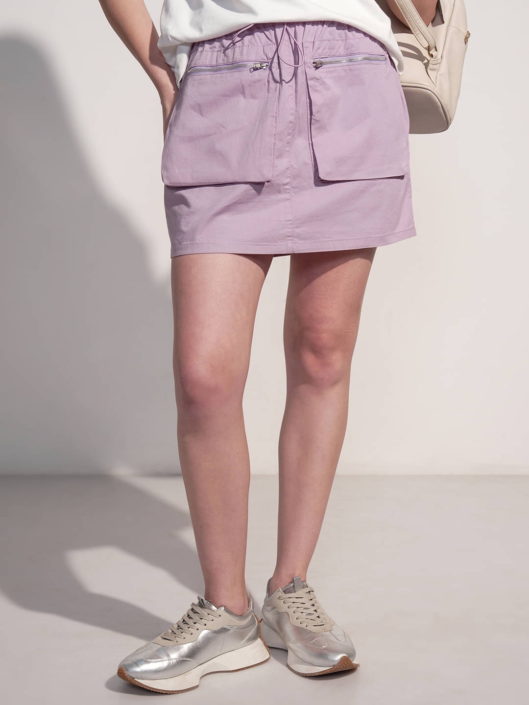     			Tokyo Talkies Purple Cotton Women's Straight Skirts ( Pack of 1 )