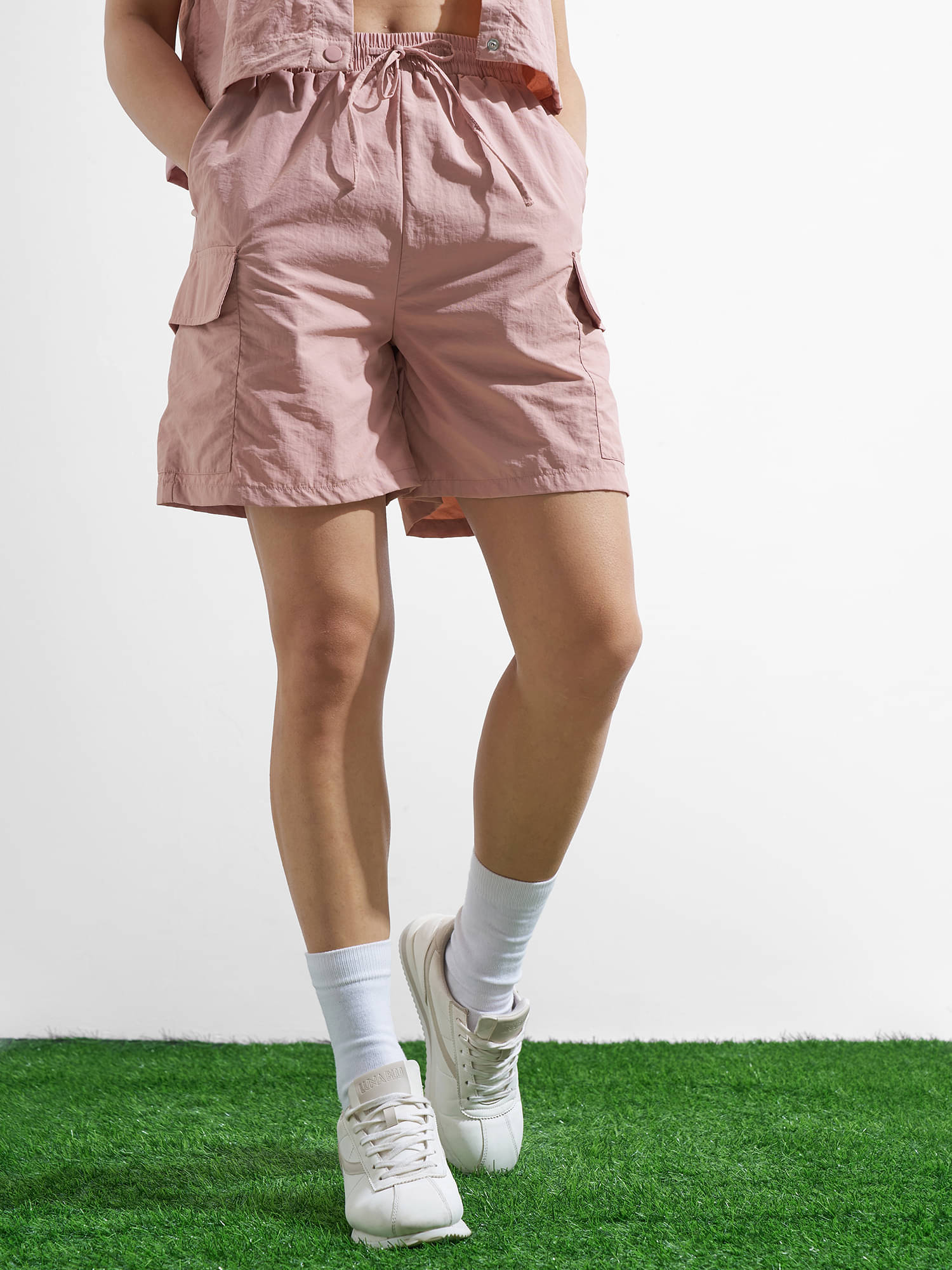     			Tokyo Talkies Women Nylon Regular Shorts ( Pink )