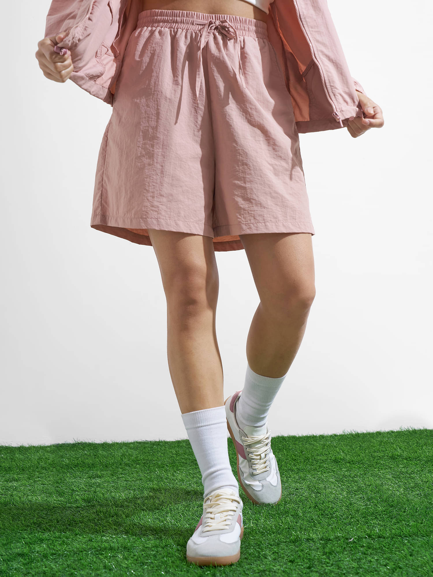     			Tokyo Talkies Women Nylon Regular Shorts ( Pink )