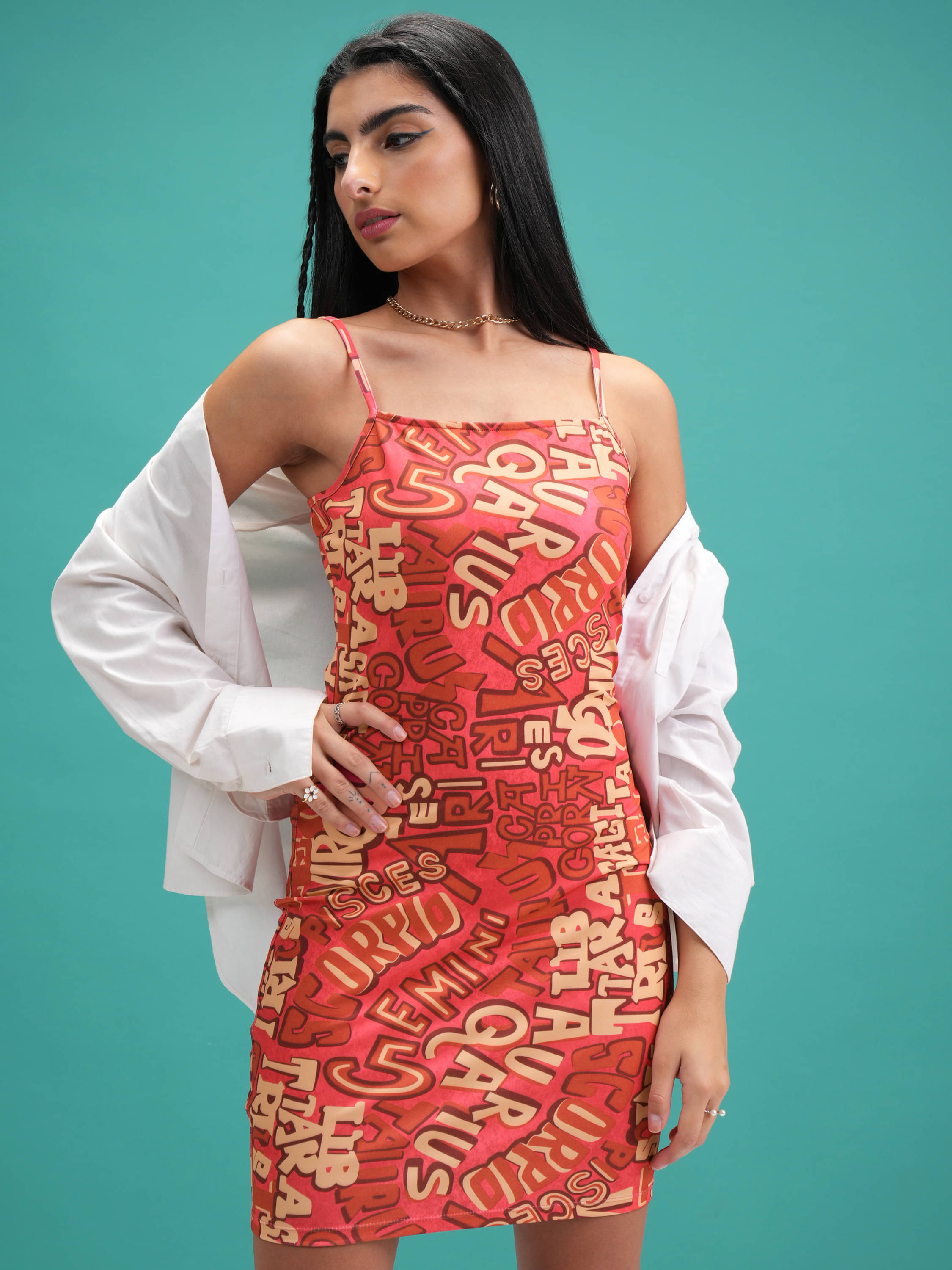 Tokyo Talkies Women Polyester Blend Bodycon Dress ( Multi Color )     			Tokyo Talkies Women Polyester Blend Bodycon Dress ( Multi Color )