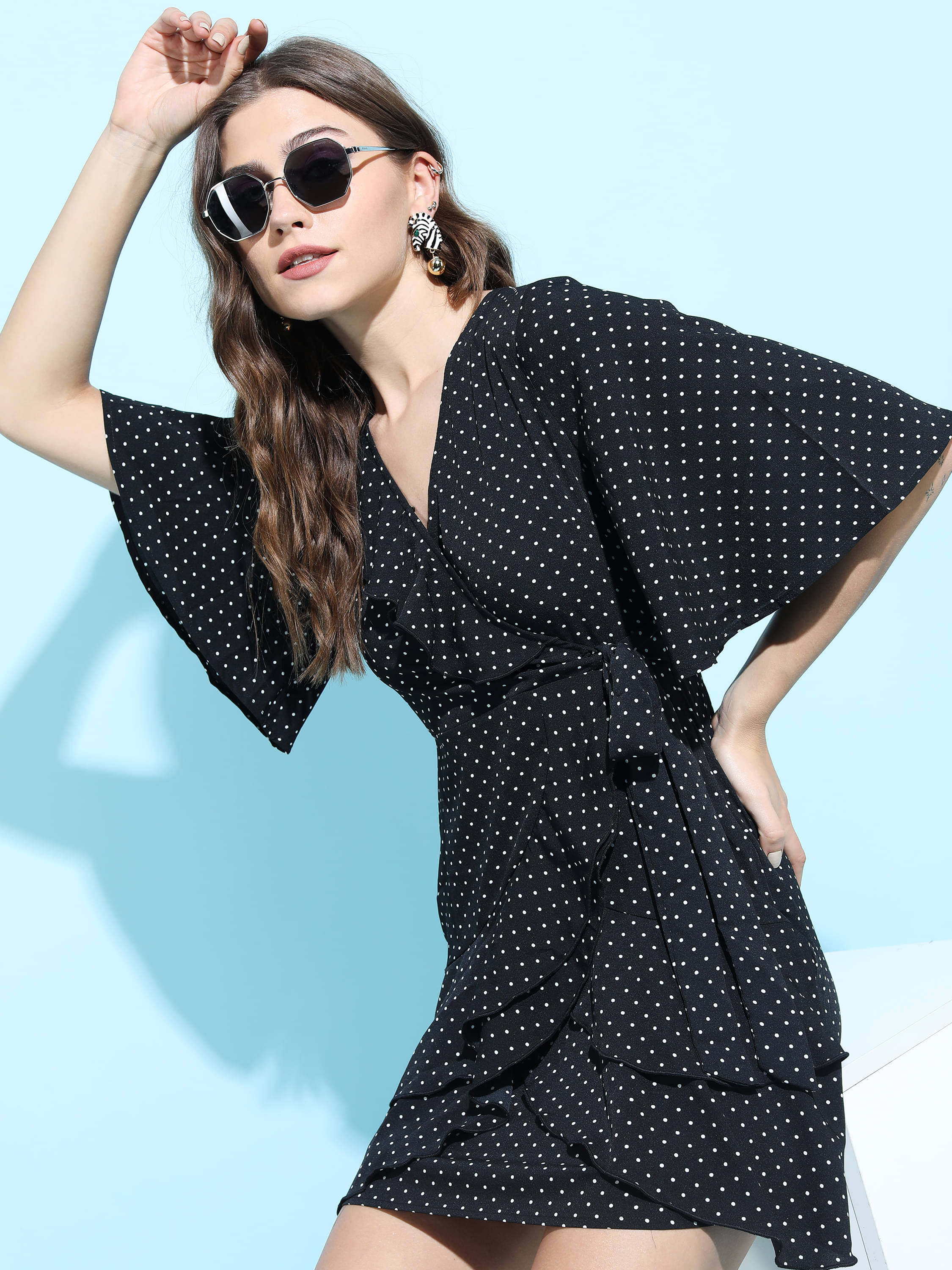     			Tokyo Talkies Women Polyester Fit & Flare Dress ( Multi Color )