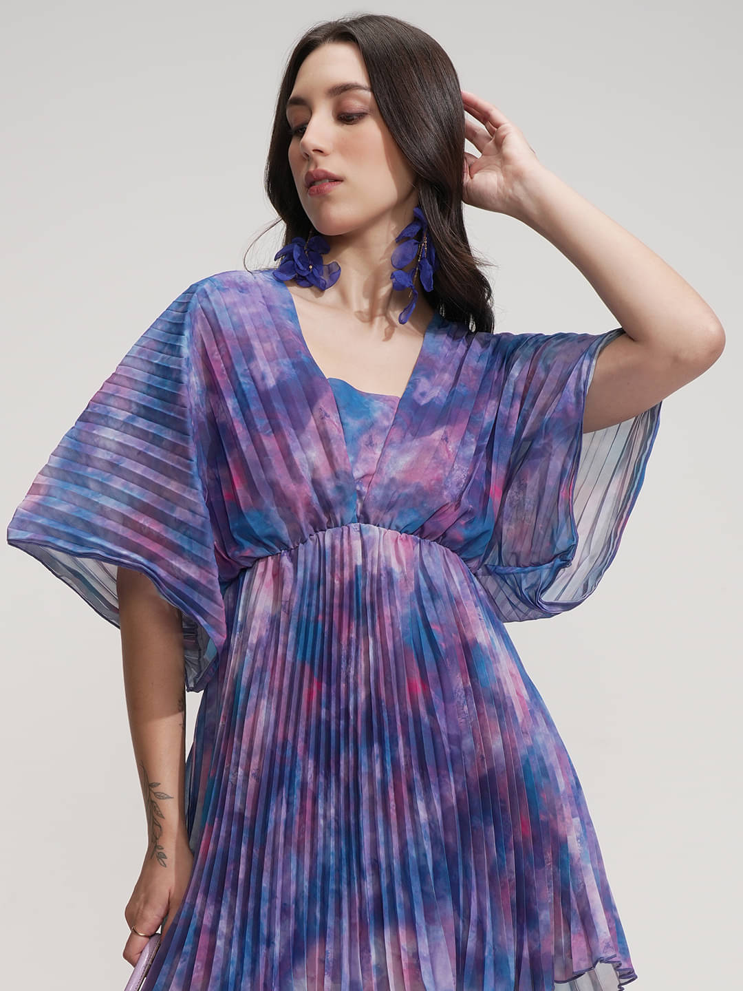 Tokyo Talkies Women Polyester Fit & Flare Dress ( Multi Color ) Tokyo Talkies Women Polyester Fit & Flare Dress ( Multi Color )