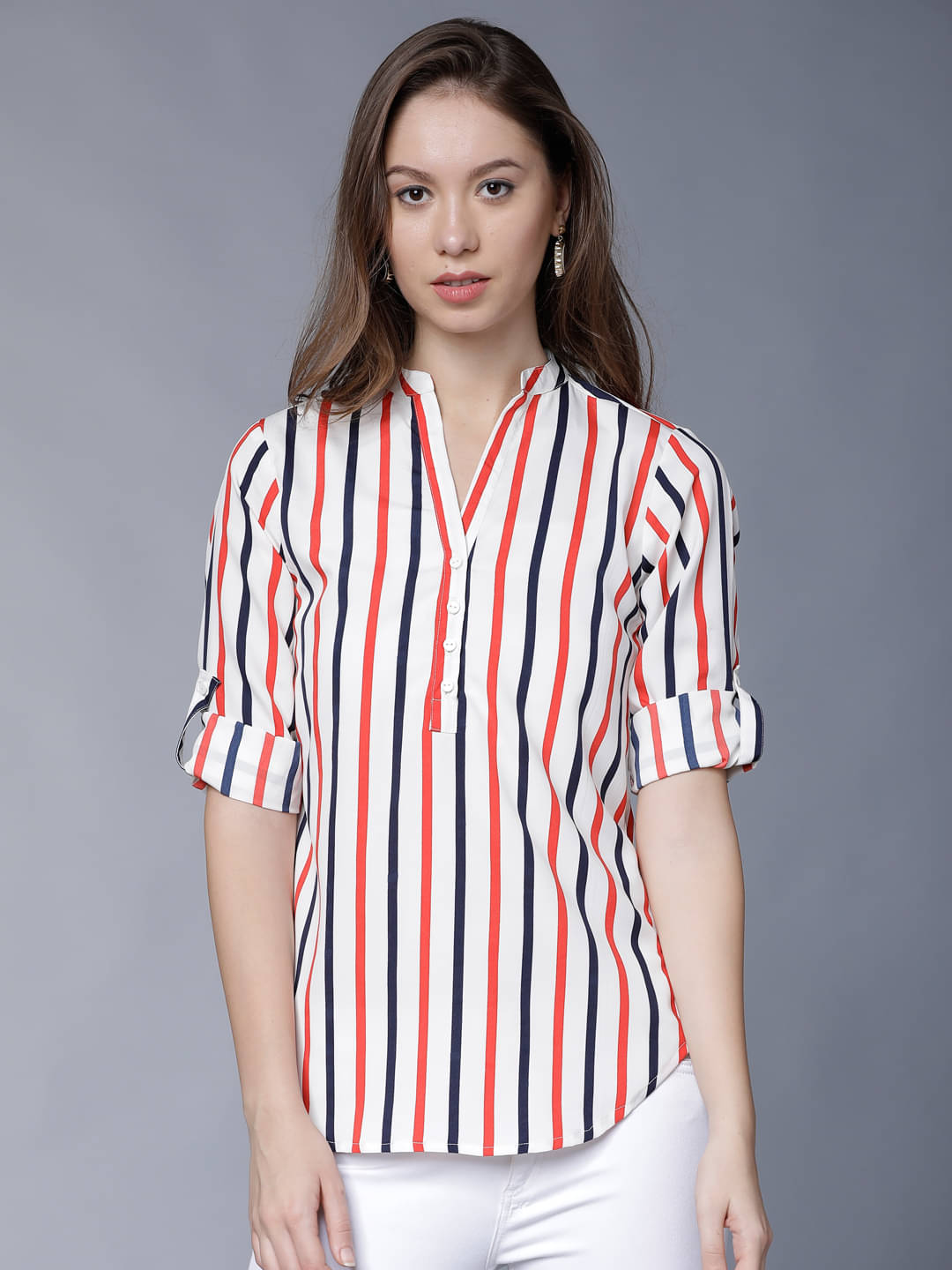     			Tokyo Talkies Women's Polyester Regular Top ( Multi Color )