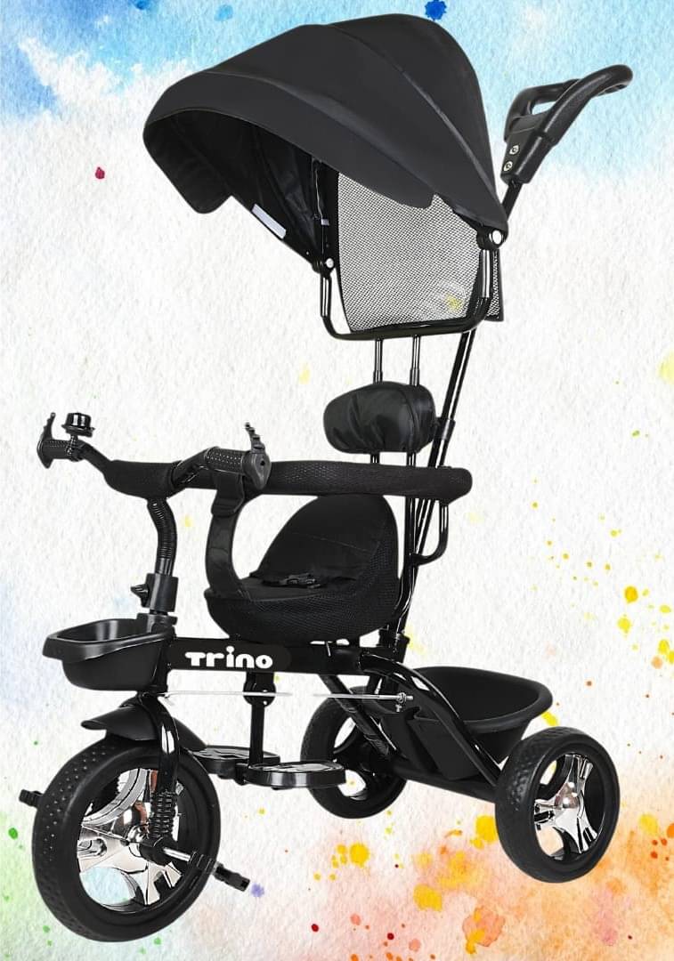     			Trino SRU200 PRO BK Canopy/Plug N Play Trike/Baby Tricycle with Parental Control for 1-5 Year Boys/Girls/Carrying Capacity Up to 35kgs Proudly Made in India.