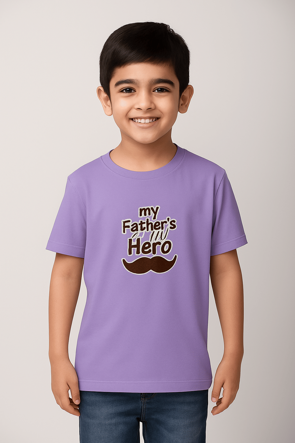     			kavlo Pack of 1 Boys & Girls Polyester T-Shirt ( Lavender )