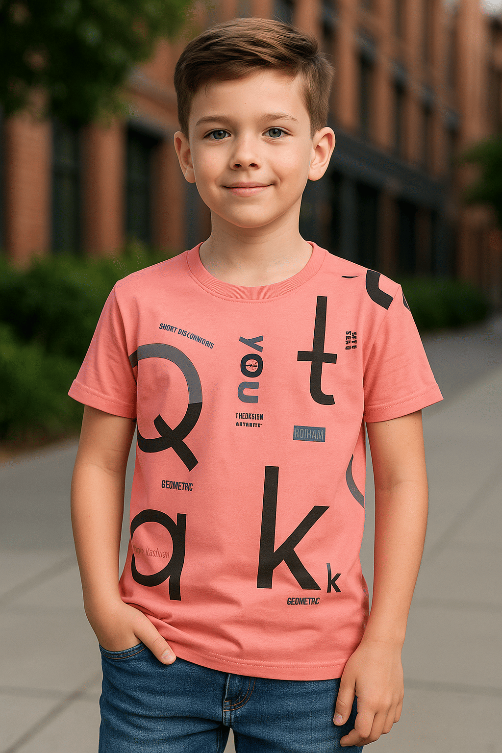     			kavlo Pack of 1 Boys Polyester T-Shirt ( Pink )