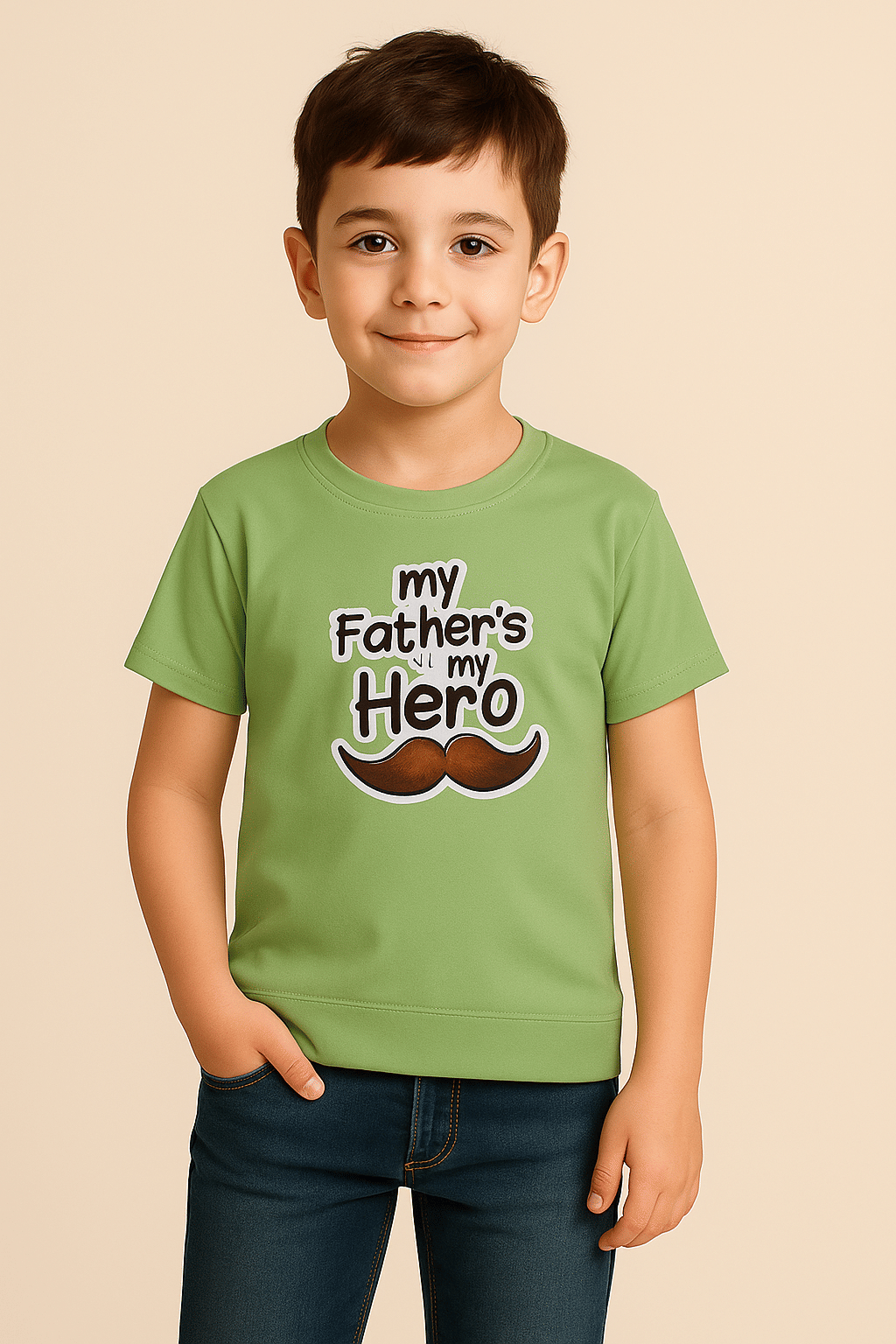     			kavlo Pack of 1 Boys Polyester T-Shirt ( Green )