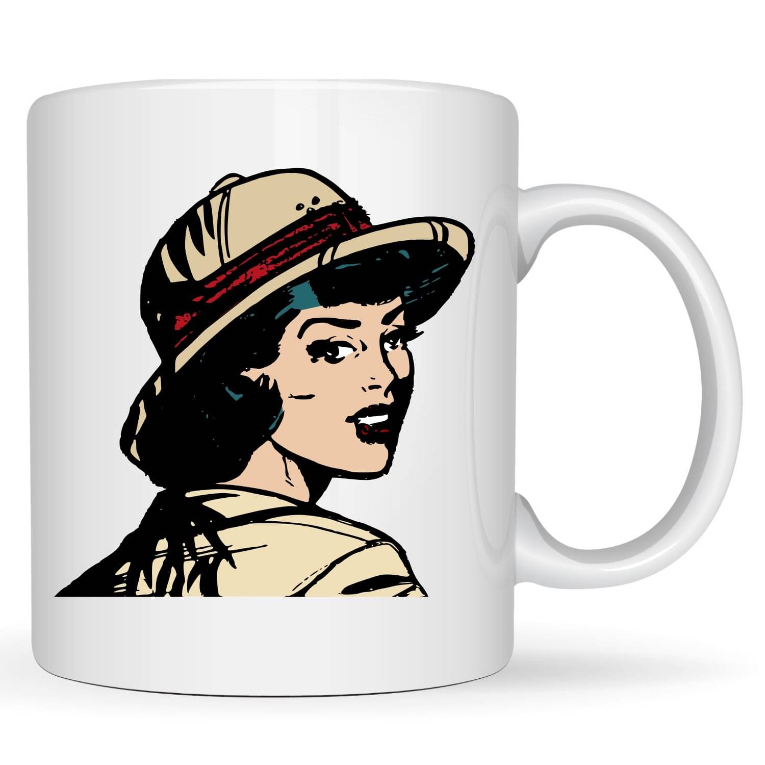     			maddock corp Girl Printed mug Ceramic Coffee Mug 350 mL ( Pack of 1 )