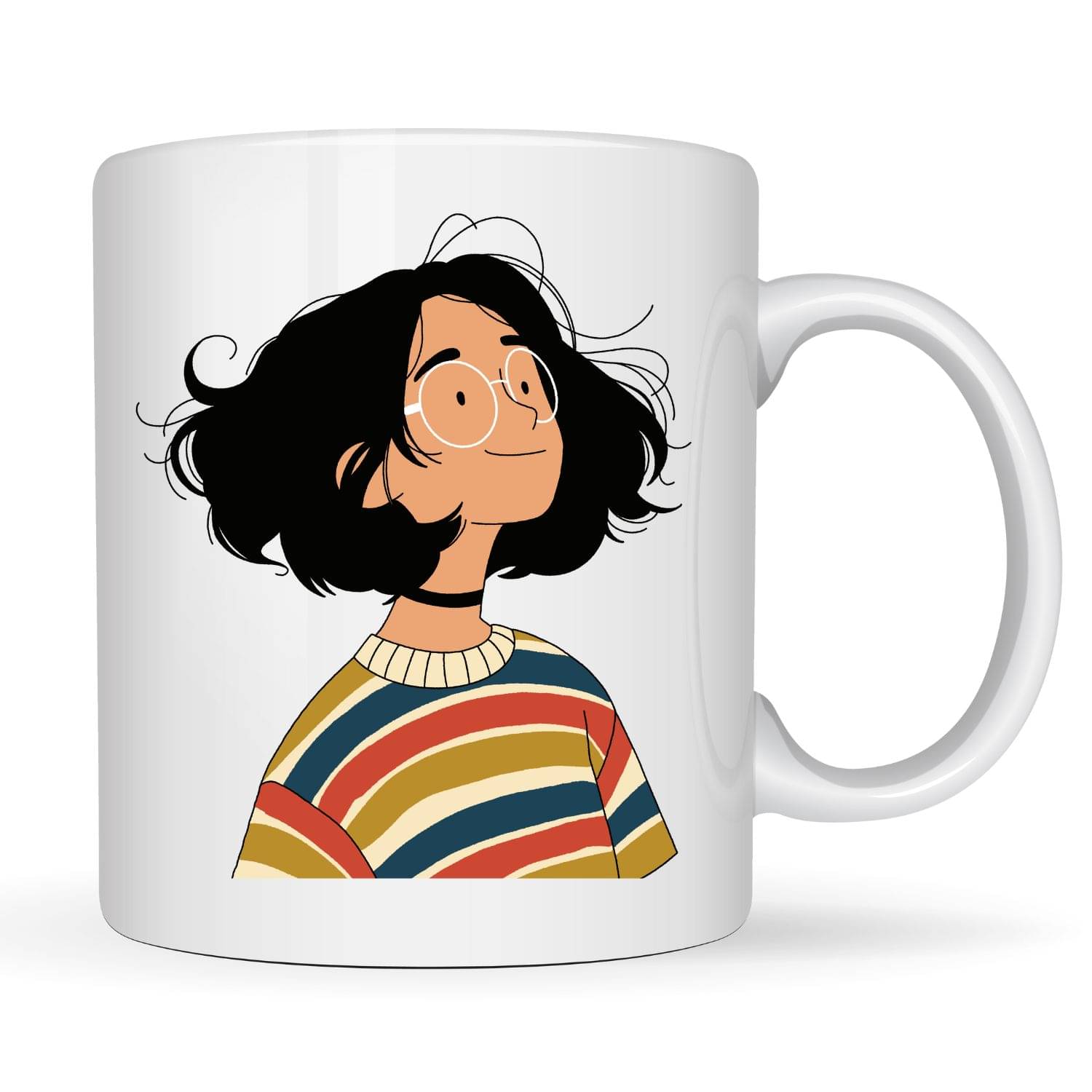     			maddock corp Girl Printed mug Ceramic Coffee Mug 350 mL ( Pack of 1 )