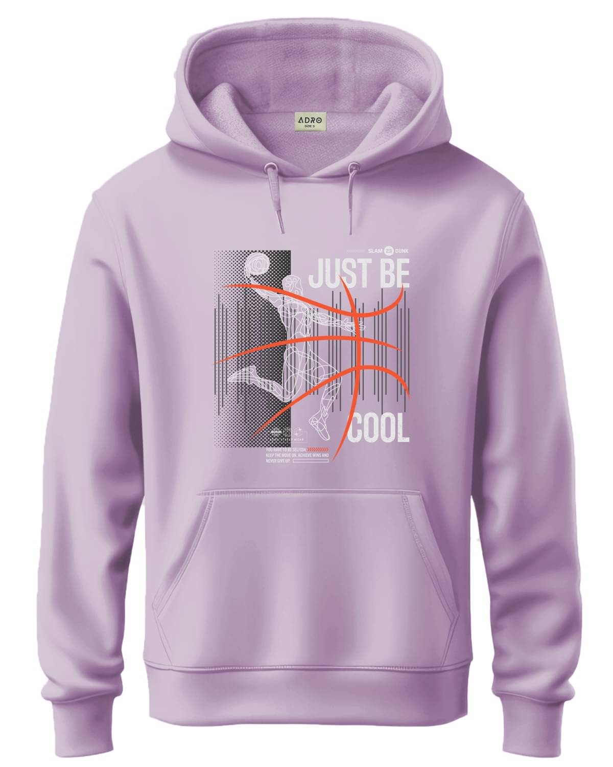 Adro Fleece Hooded Men's Sweatshirt - Lavender ( Pack of 1 )     			Adro Fleece Hooded Men's Sweatshirt - Lavender ( Pack of 1 )