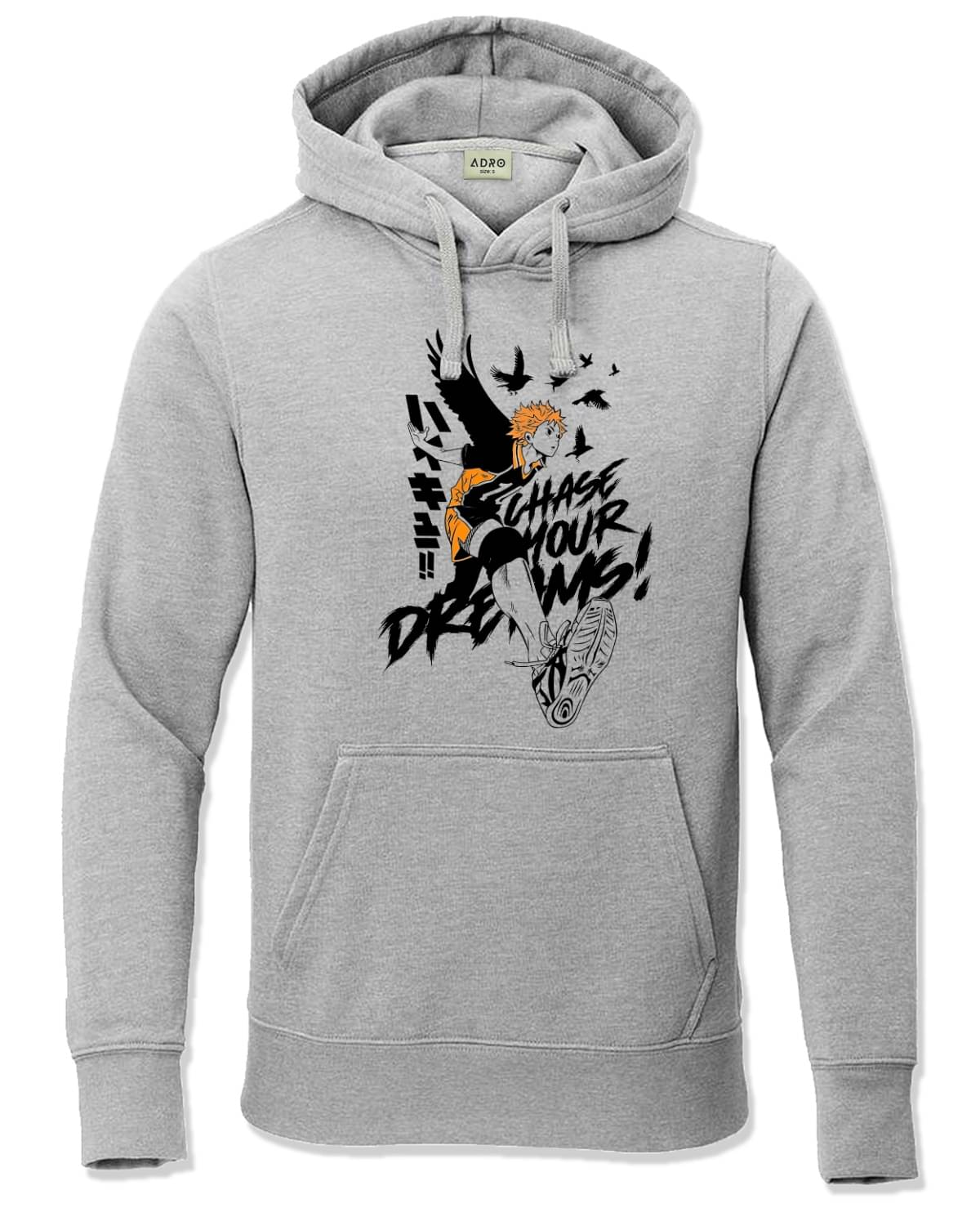     			Adro Fleece Hooded Men's Sweatshirt - Grey ( Pack of 1 )