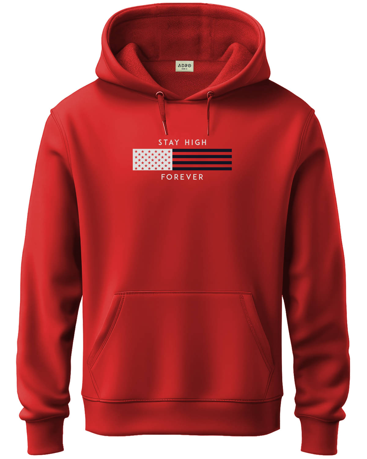 Adro Fleece Hooded Men's Sweatshirt - Red ( Pack of 1 ) Adro Fleece Hooded Men's Sweatshirt - Red ( Pack of 1 )