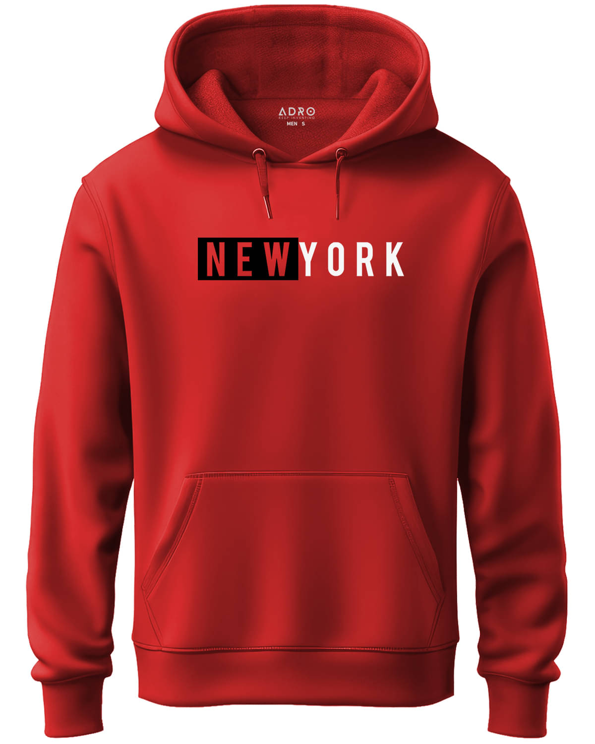 Adro Fleece Hooded Men's Sweatshirt - Red ( Pack of 1 ) Adro Fleece Hooded Men's Sweatshirt - Red ( Pack of 1 )