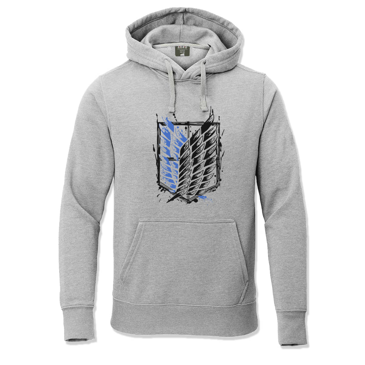     			Adro Fleece Hooded Men's Sweatshirt - Grey ( Pack of 1 )