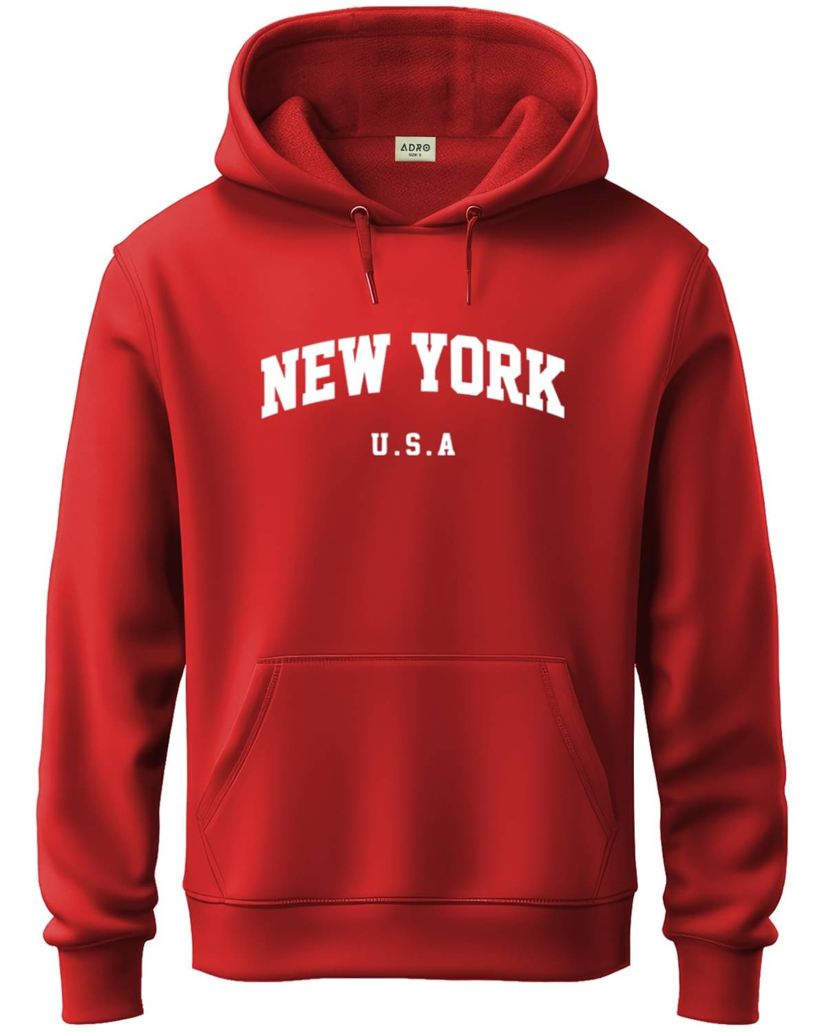     			Adro Fleece Hooded Men's Sweatshirt - Red ( Pack of 1 )