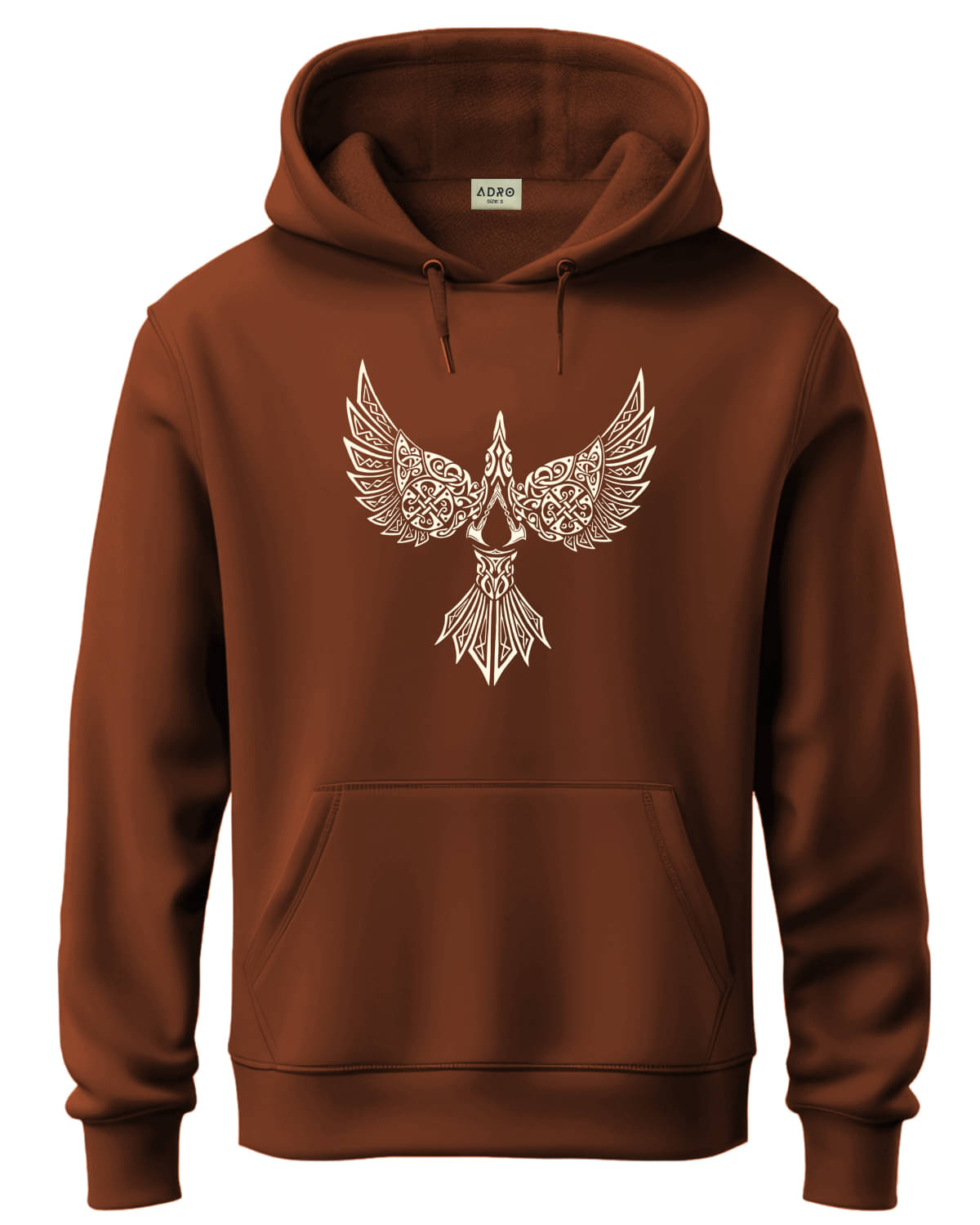     			Adro Fleece Hooded Men's Sweatshirt - Brown ( Pack of 1 )