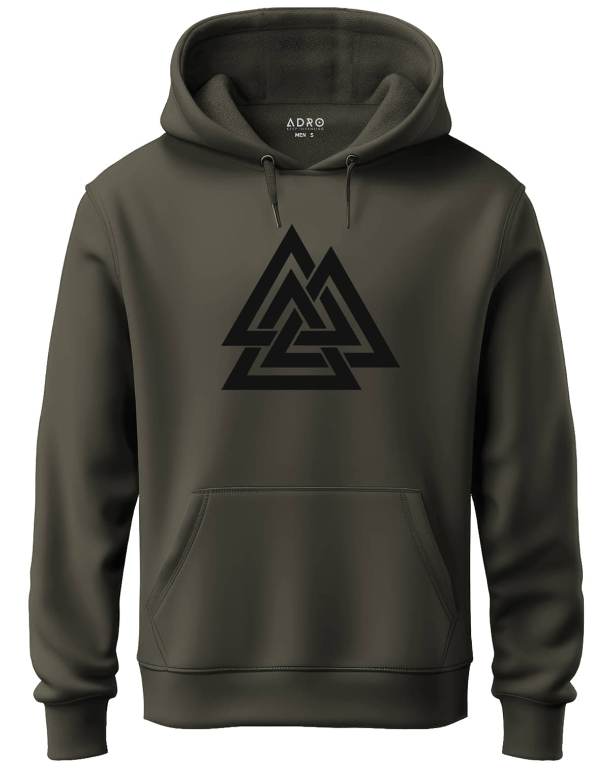 Adro Fleece Hooded Men's Sweatshirt - Olive ( Pack of 1 ) Adro Fleece Hooded Men's Sweatshirt - Olive ( Pack of 1 )