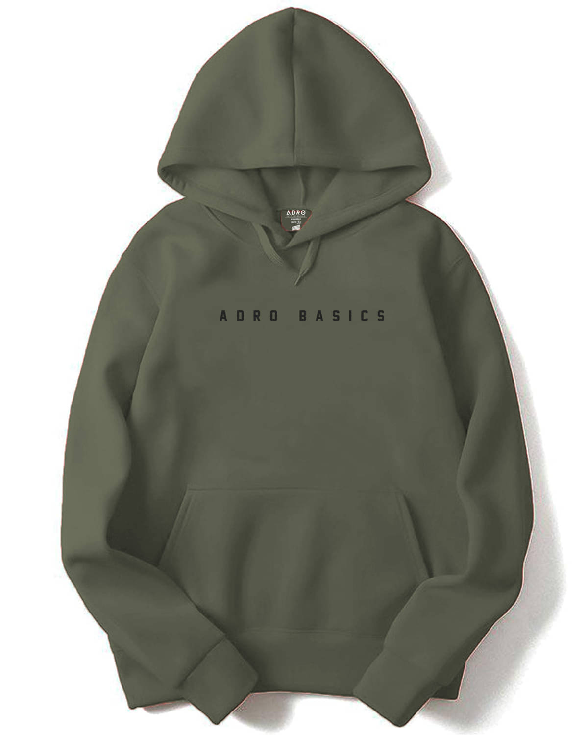     			Adro Fleece Hooded Men's Sweatshirt - Olive ( Pack of 1 )