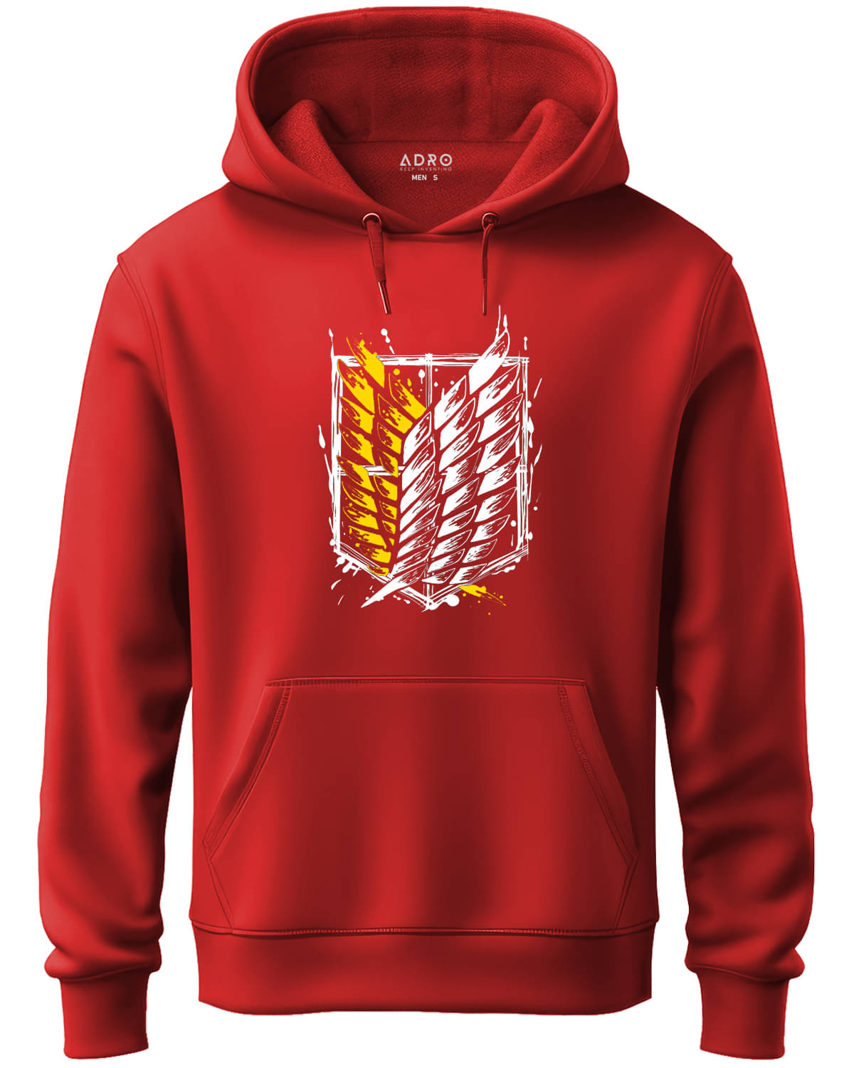 Adro Fleece Hooded Men's Sweatshirt - Red ( Pack of 1 )     			Adro Fleece Hooded Men's Sweatshirt - Red ( Pack of 1 )
