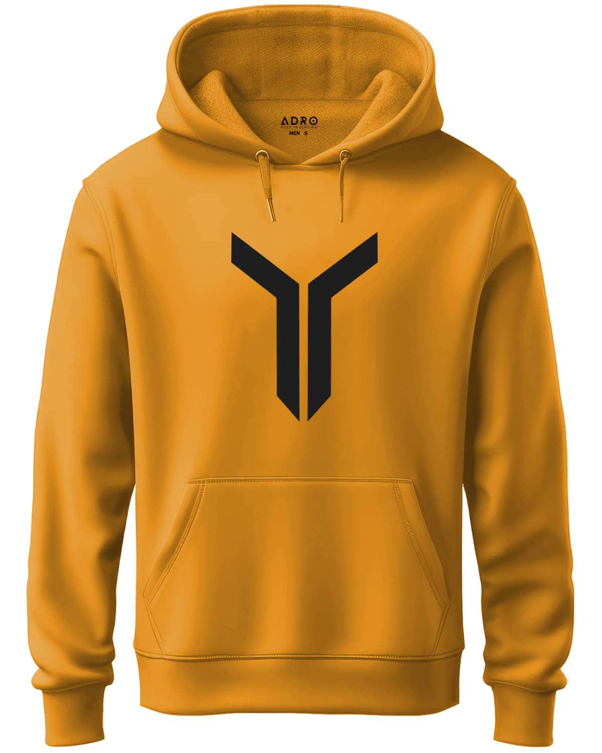 Adro Fleece Hooded Men's Sweatshirt - Mustard ( Pack of 1 ) Adro Fleece Hooded Men's Sweatshirt - Mustard ( Pack of 1 )