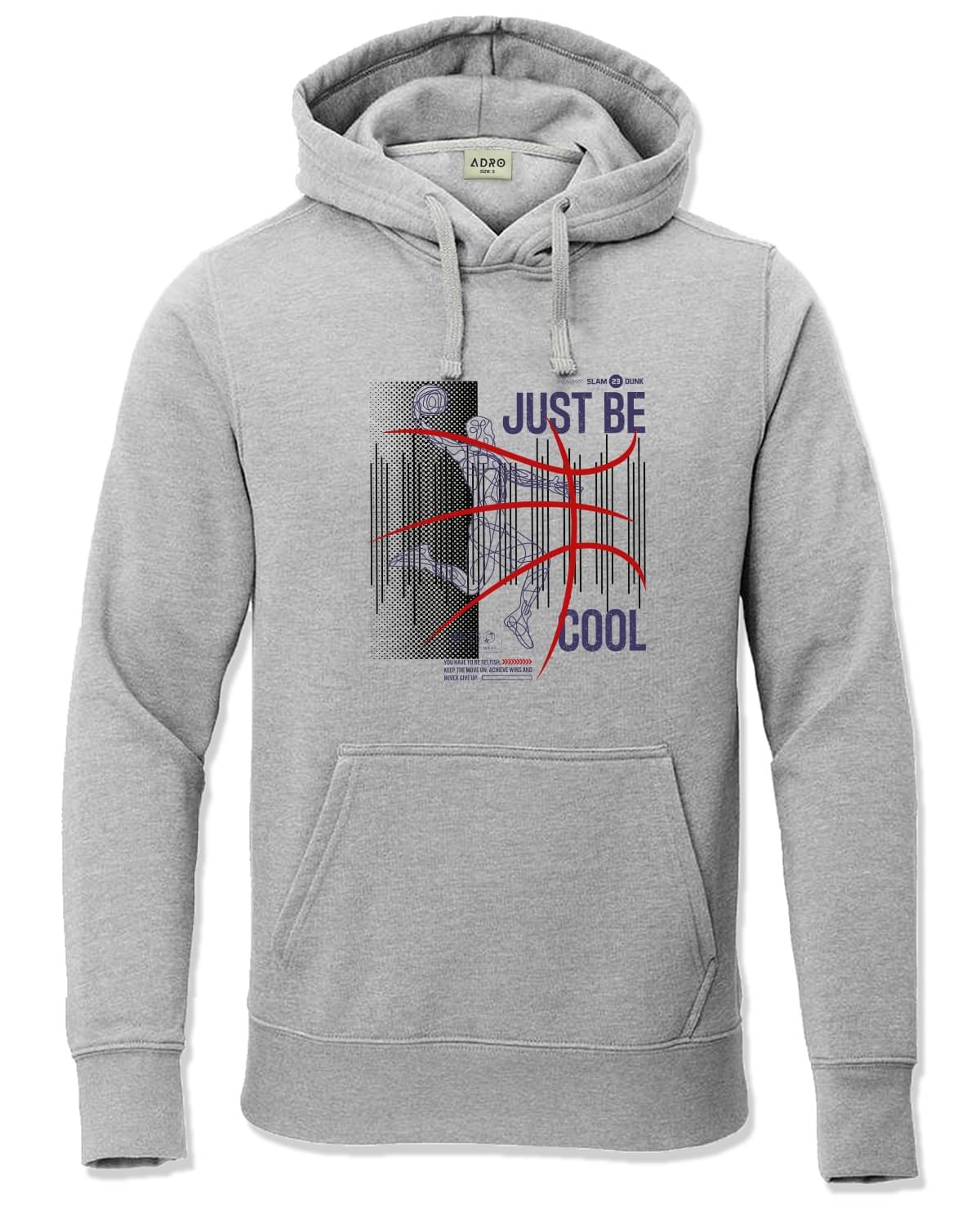 Adro Fleece Hooded Men's Sweatshirt - Grey ( Pack of 1 ) Adro Fleece Hooded Men's Sweatshirt - Grey ( Pack of 1 )