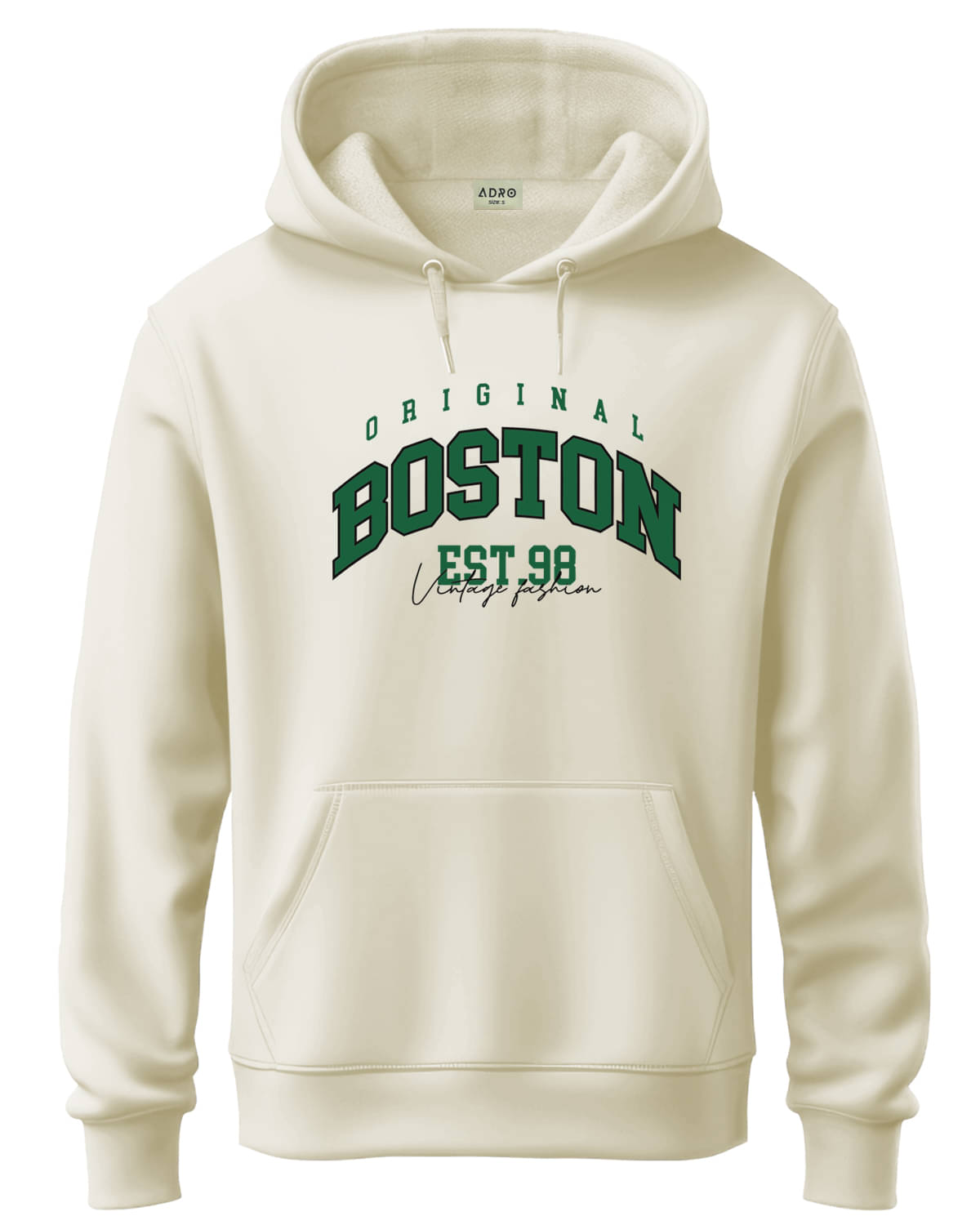     			Adro Fleece Hooded Men's Sweatshirt - Off White ( Pack of 1 )