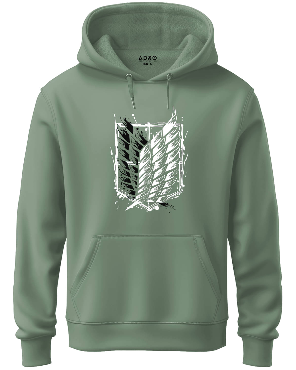Adro Fleece Hooded Men's Sweatshirt - Sea Green ( Pack of 1 ) Adro Fleece Hooded Men's Sweatshirt - Sea Green ( Pack of 1 )