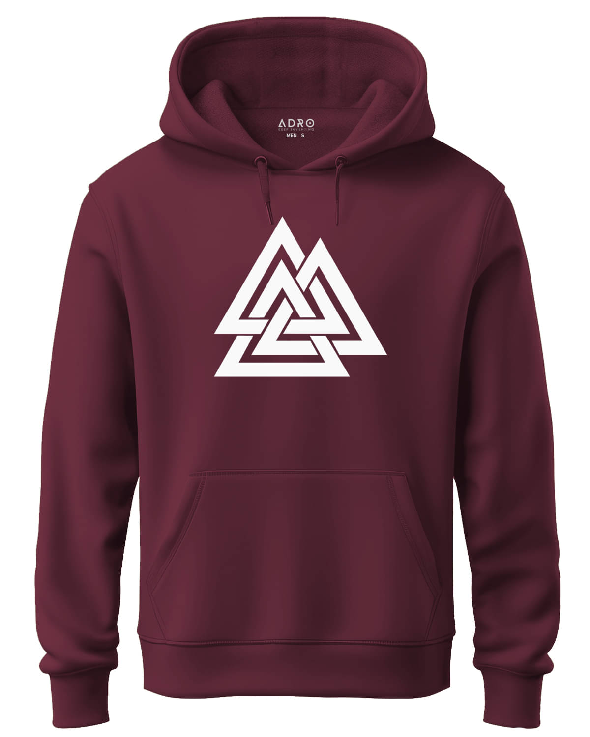     			Adro Fleece Hooded Men's Sweatshirt - Maroon ( Pack of 1 )