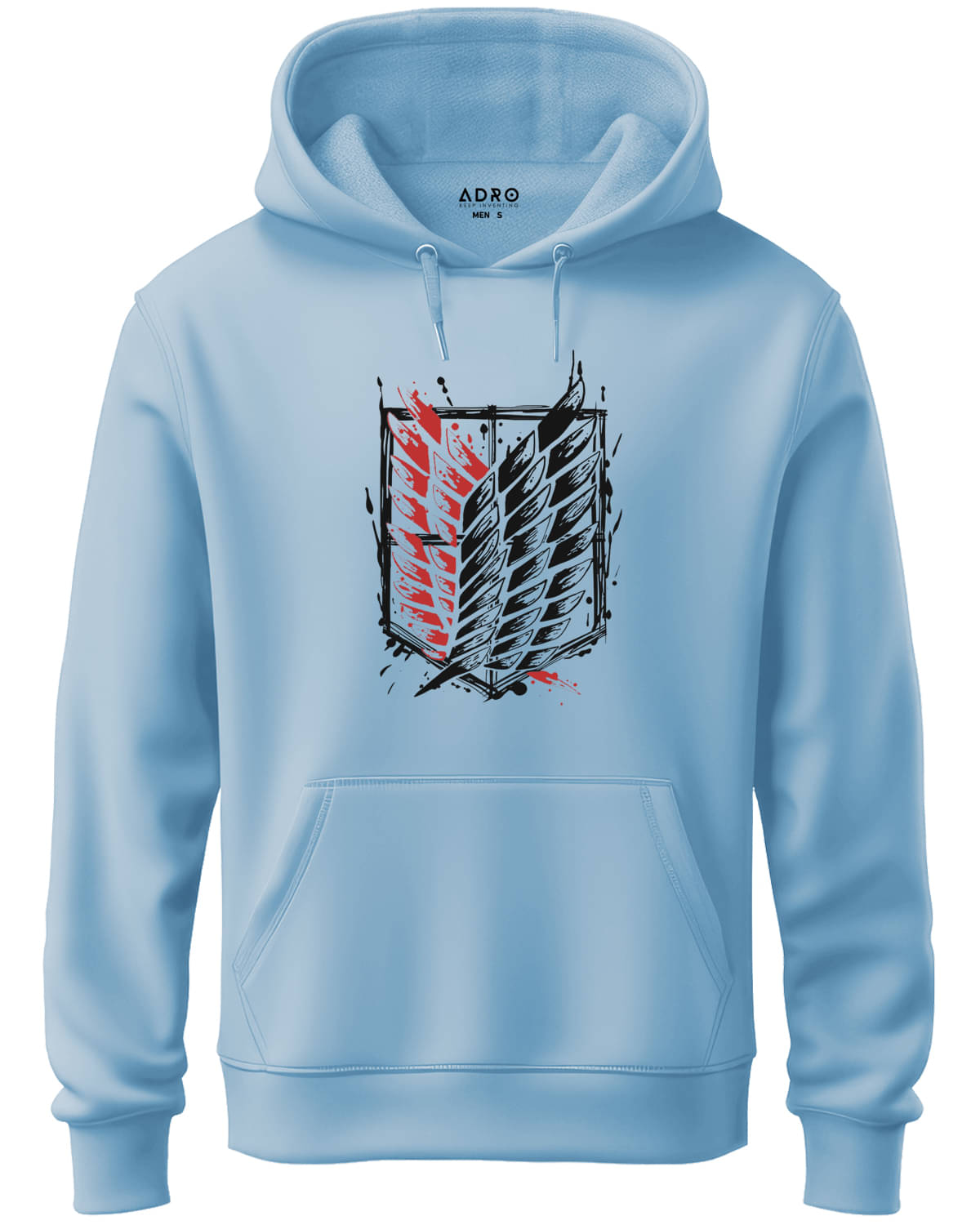 Adro Fleece Hooded Men's Sweatshirt - Light Blue ( Pack of 1 )     			Adro Fleece Hooded Men's Sweatshirt - Light Blue ( Pack of 1 )