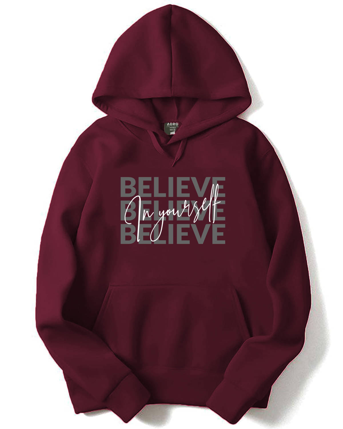     			Adro Fleece Hooded Men's Sweatshirt - Maroon ( Pack of 1 )