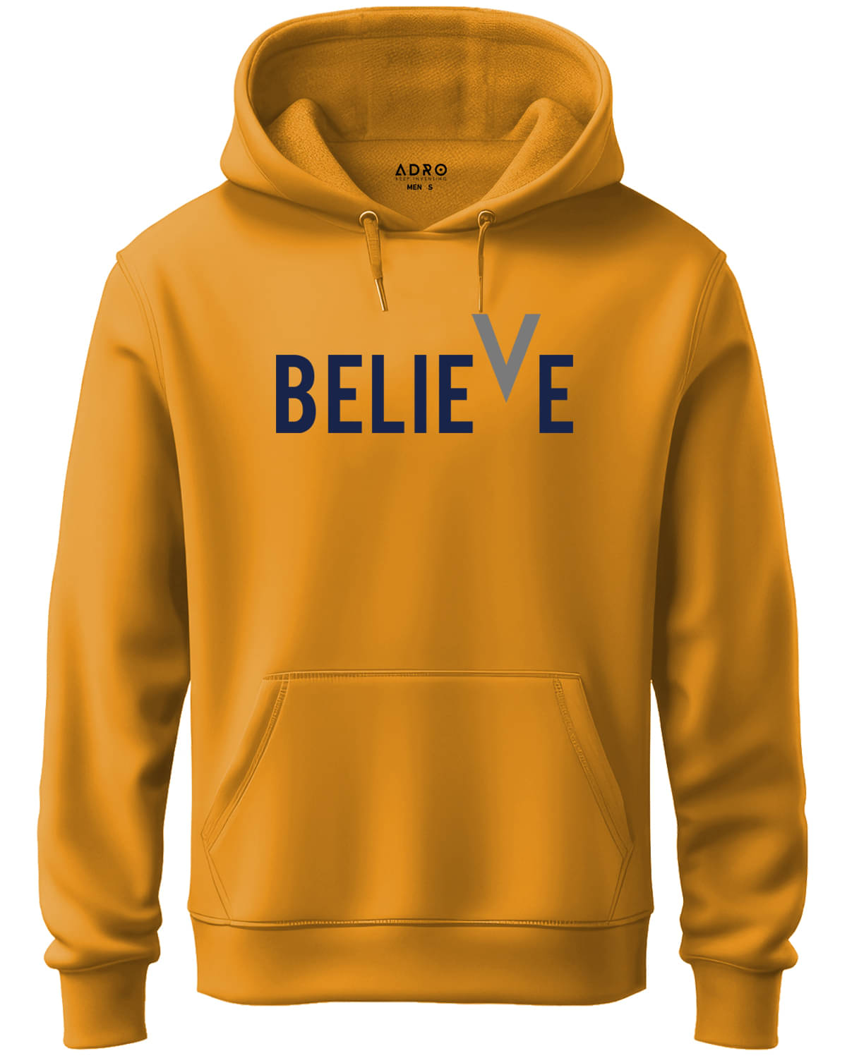 Adro Fleece Hooded Men's Sweatshirt - Mustard ( Pack of 1 ) Adro Fleece Hooded Men's Sweatshirt - Mustard ( Pack of 1 )