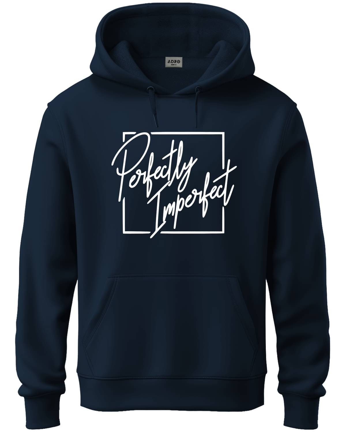     			Adro Fleece Hooded Men's Sweatshirt - Navy Blue ( Pack of 1 )