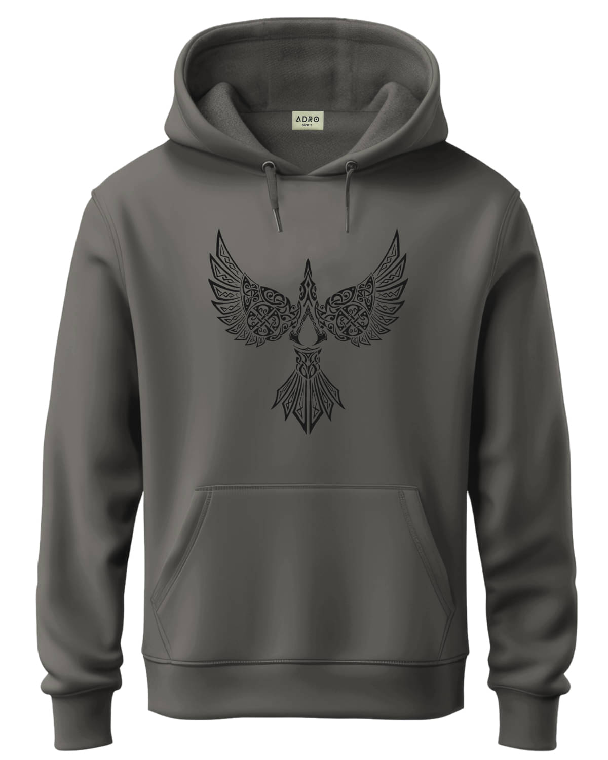     			Adro Fleece Hooded Men's Sweatshirt - Dark Grey ( Pack of 1 )