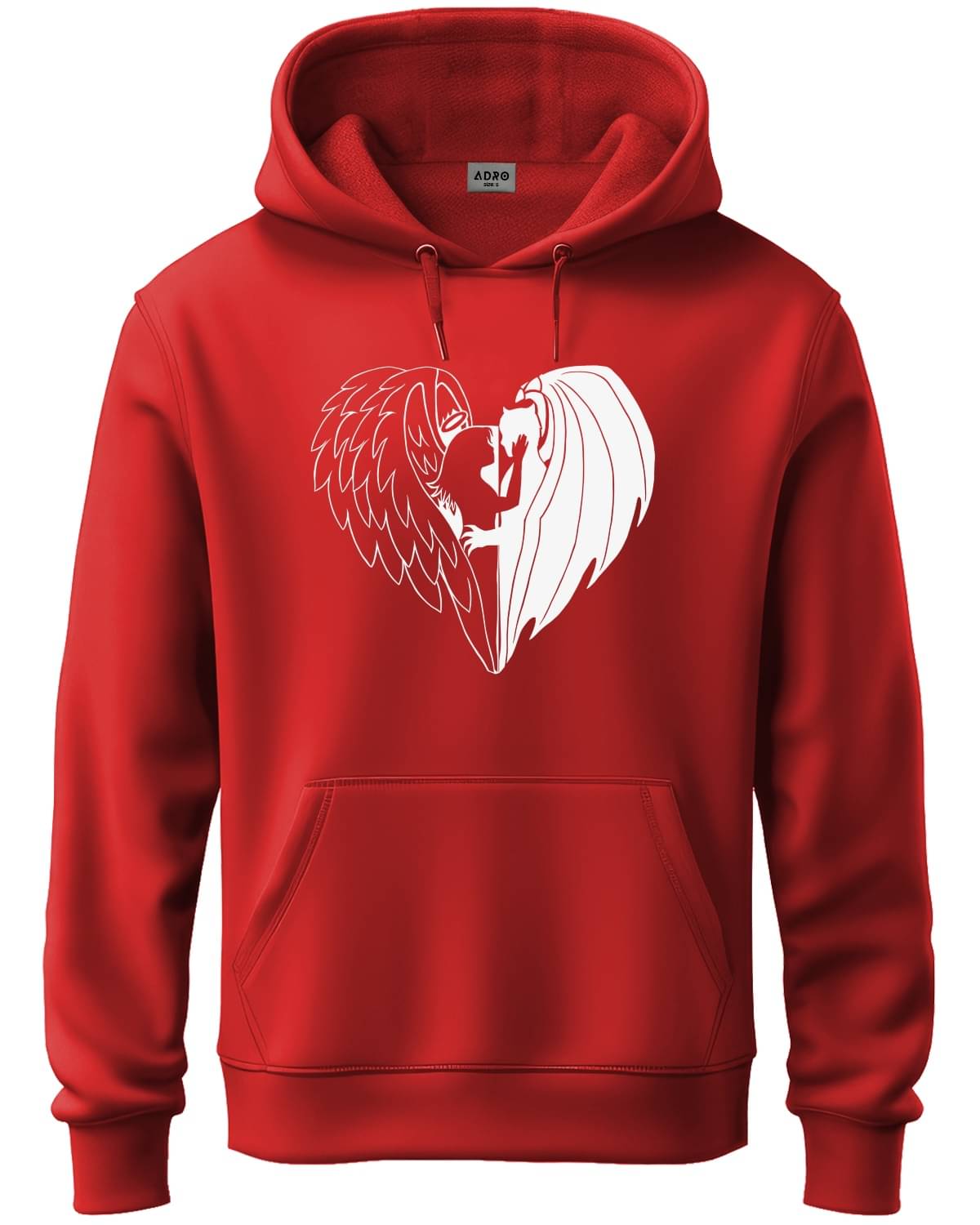Adro Fleece Hooded Men's Sweatshirt - Red ( Pack of 1 ) Adro Fleece Hooded Men's Sweatshirt - Red ( Pack of 1 )