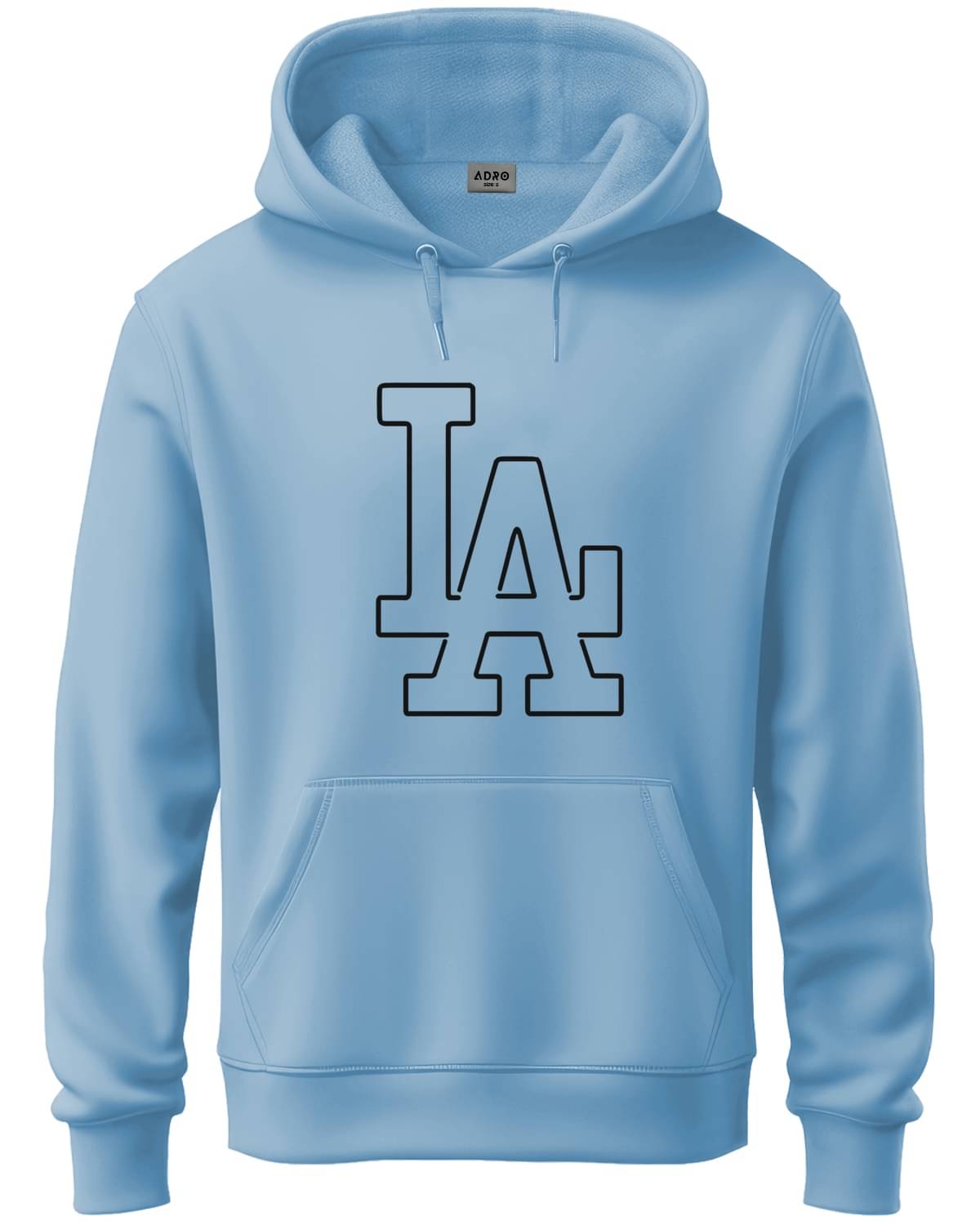 Adro Fleece Hooded Men's Sweatshirt - Light Blue ( Pack of 1 ) Adro Fleece Hooded Men's Sweatshirt - Light Blue ( Pack of 1 )