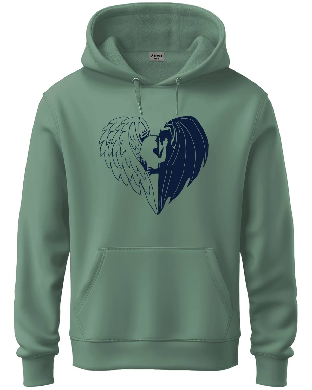     			Adro Fleece Hooded Men's Sweatshirt - Sea Green ( Pack of 1 )