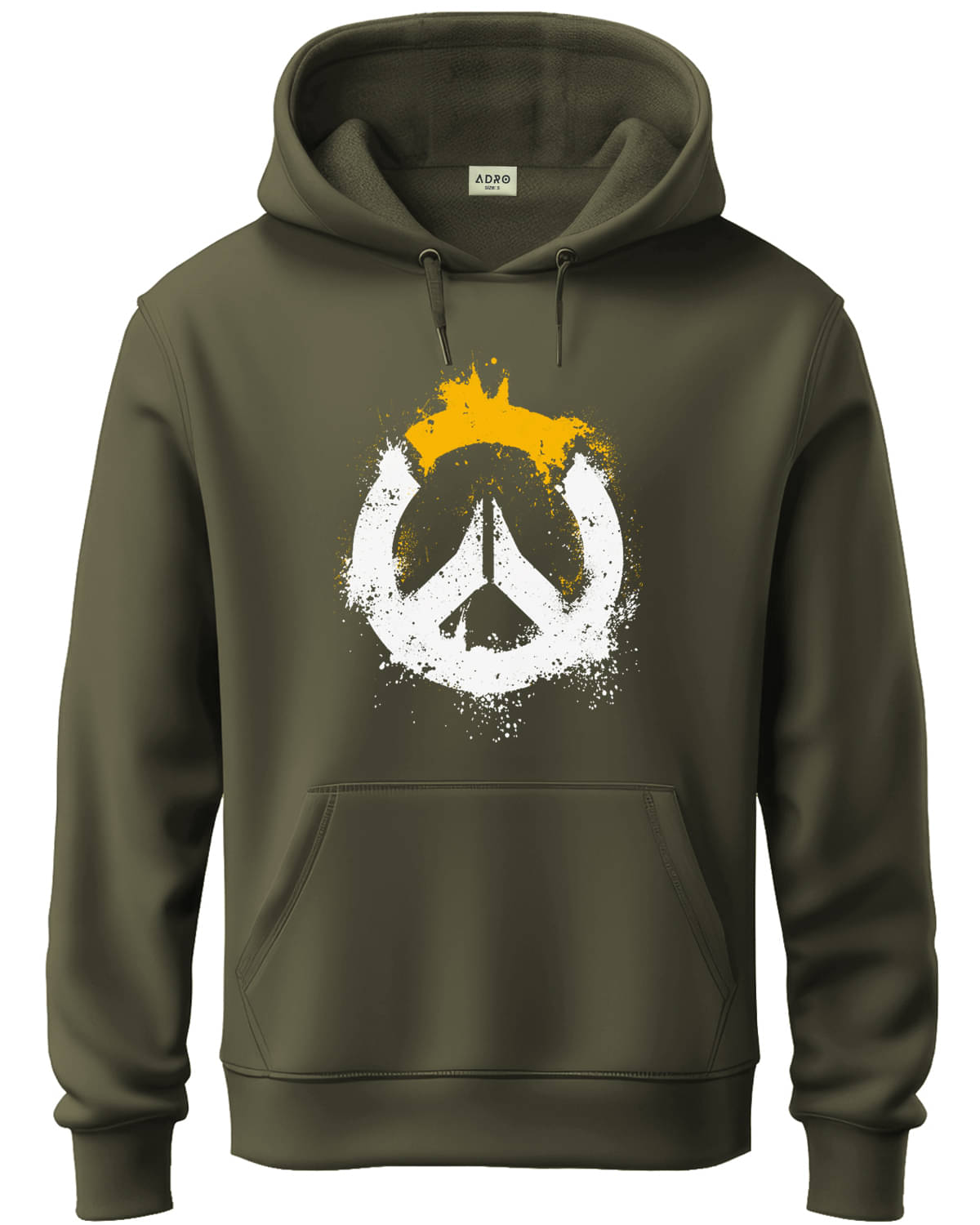     			Adro Fleece Hooded Men's Sweatshirt - Olive ( Pack of 1 )
