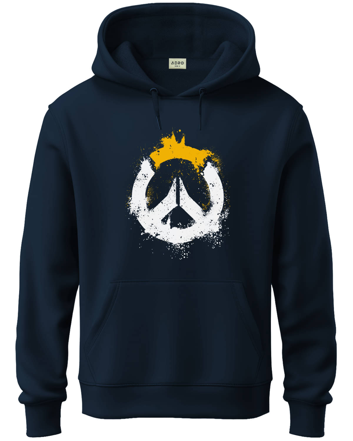 Adro Fleece Hooded Men's Sweatshirt - Navy Blue ( Pack of 1 ) Adro Fleece Hooded Men's Sweatshirt - Navy Blue ( Pack of 1 )