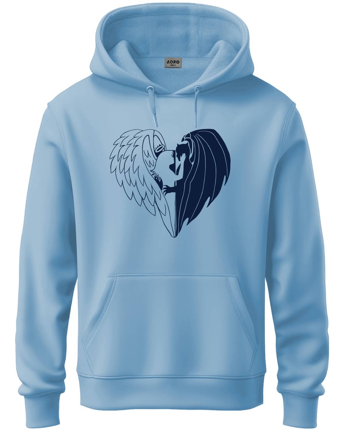     			Adro Fleece Hooded Men's Sweatshirt - Light Blue ( Pack of 1 )