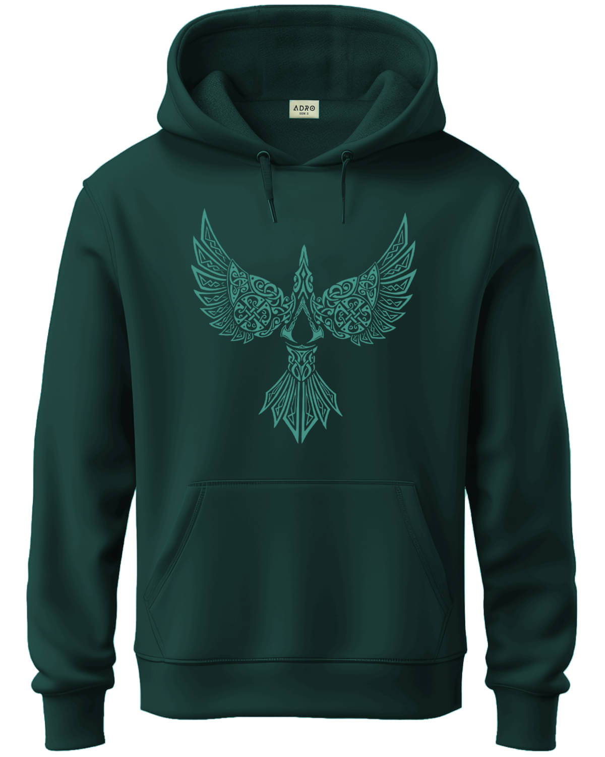     			Adro Fleece Hooded Men's Sweatshirt - Green ( Pack of 1 )