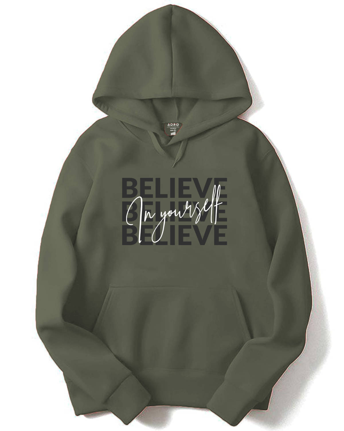 Adro Fleece Hooded Men's Sweatshirt - Olive ( Pack of 1 ) Adro Fleece Hooded Men's Sweatshirt - Olive ( Pack of 1 )