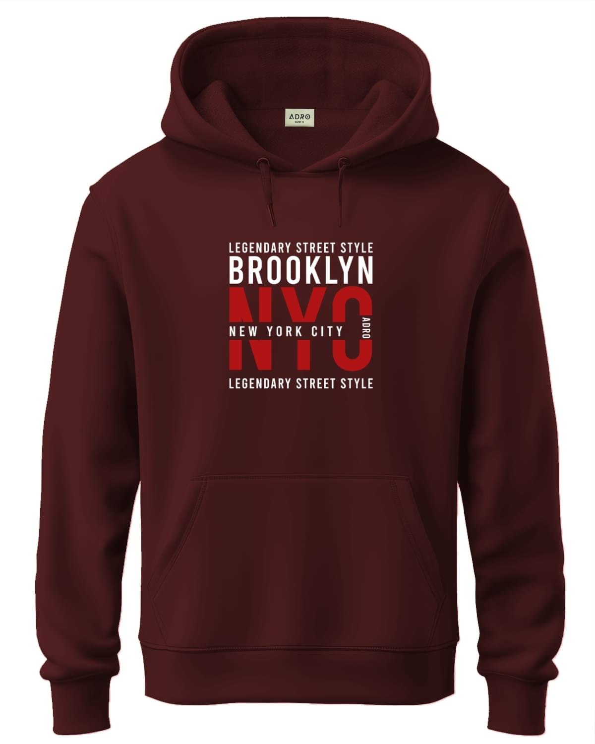 Adro Fleece Hooded Men's Sweatshirt - Maroon ( Pack of 1 ) Adro Fleece Hooded Men's Sweatshirt - Maroon ( Pack of 1 )